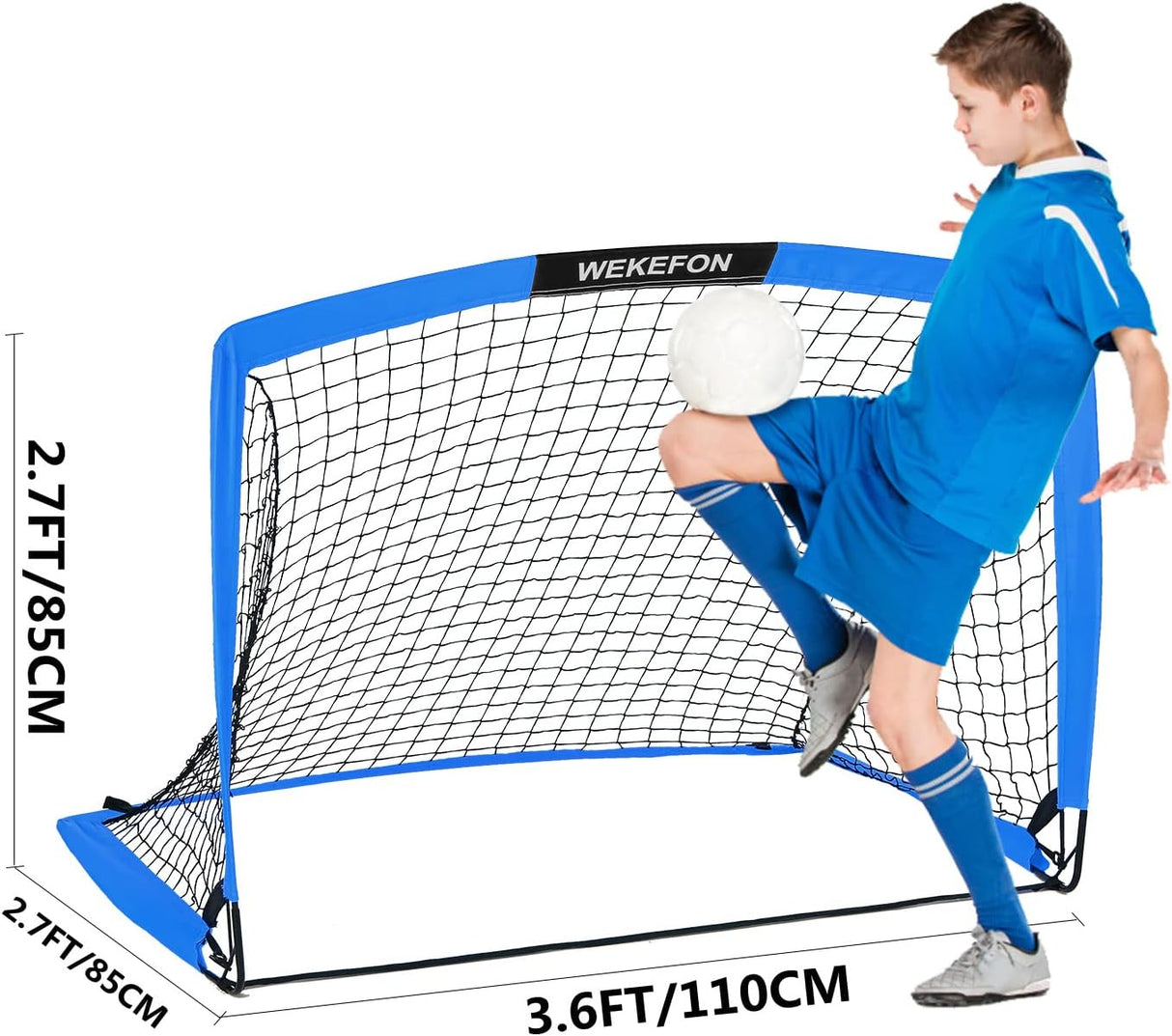 WEKEFON Porterías de fútbol para patio trasero