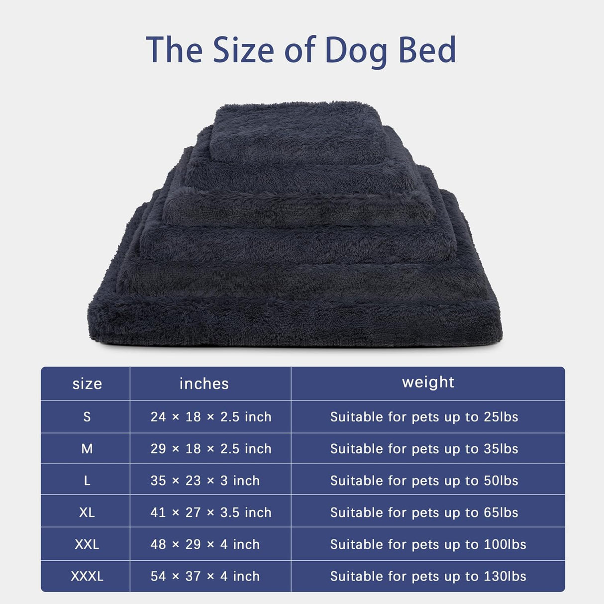 Cama ortopédica para perros grandes, lavable, 35x23 pulgadas