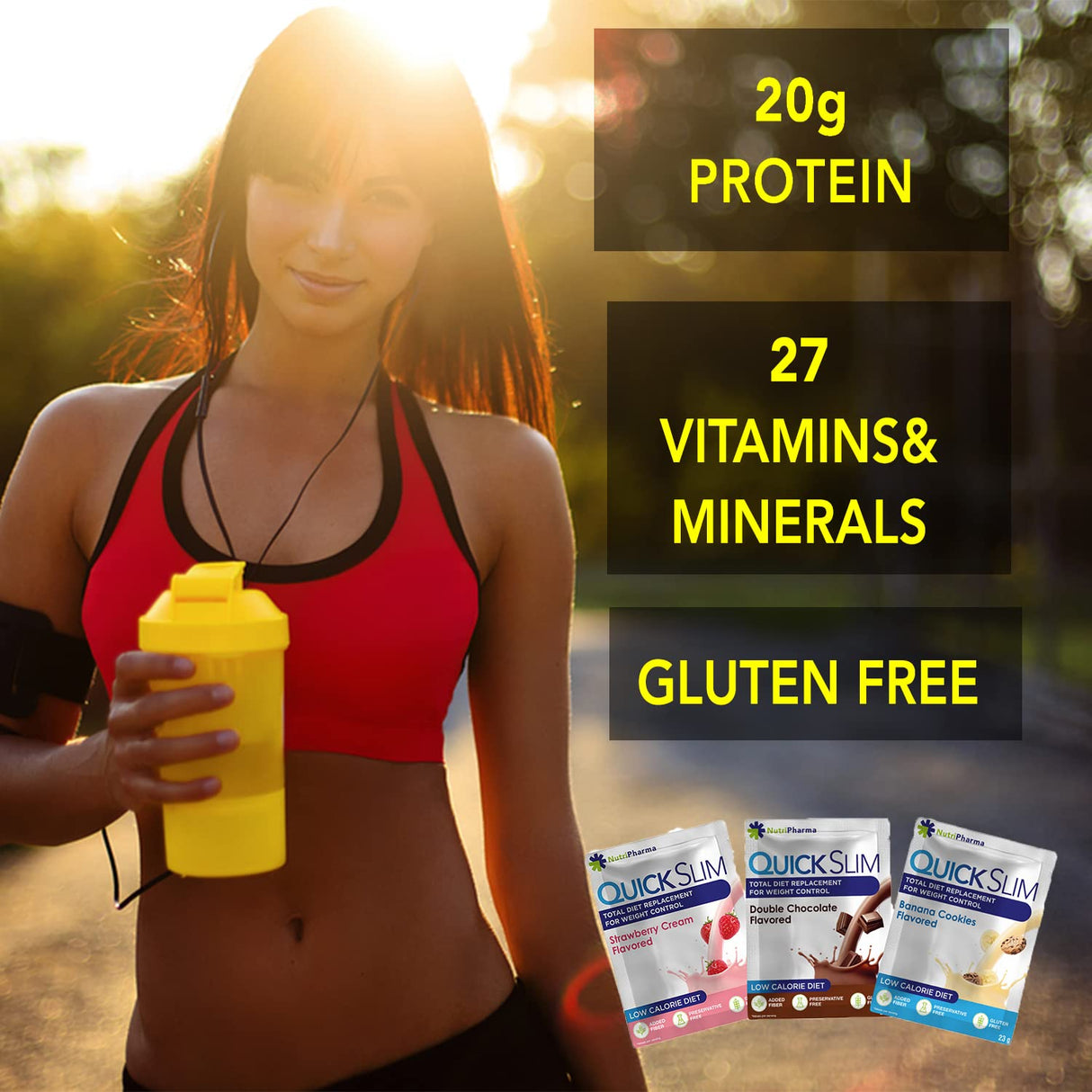 Batido para pérdida de peso con 27 vitaminas y minerales