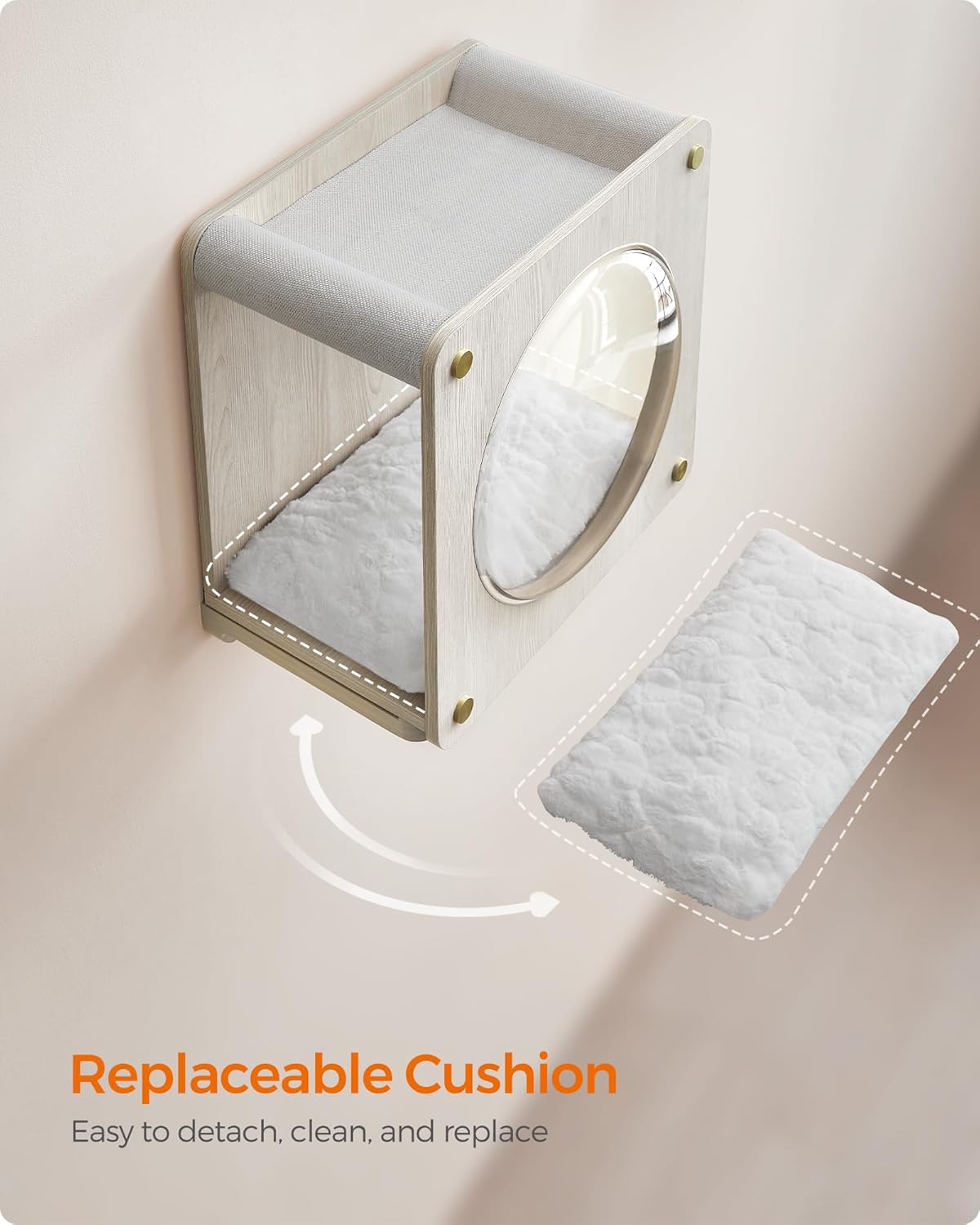 Cueva para Gatos Feandrea, Rincón con Hamaca y Ventana No.010