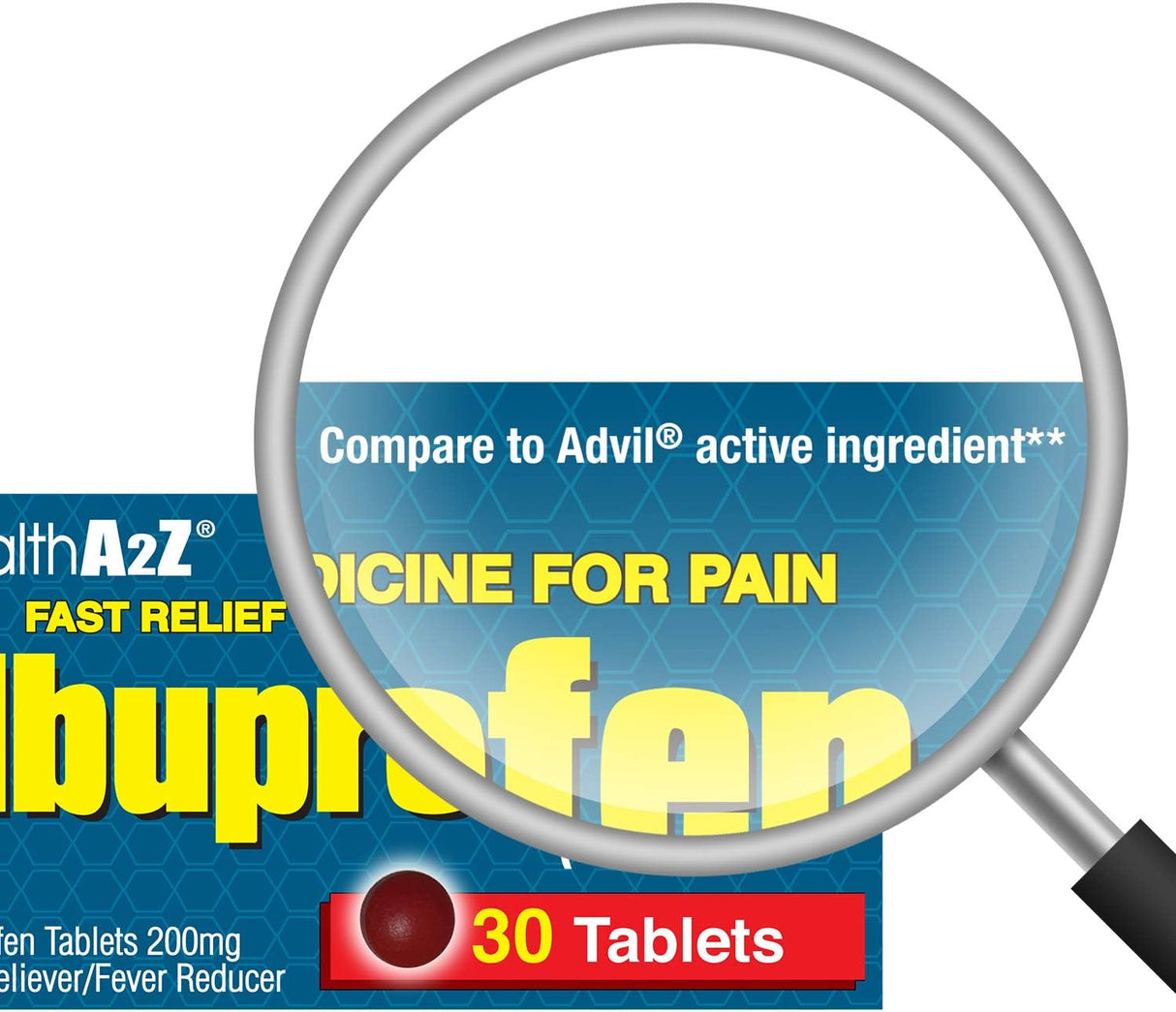 Ibuprofen Tablets 200mg SaludA2Z 720 Tab Paquete Valor