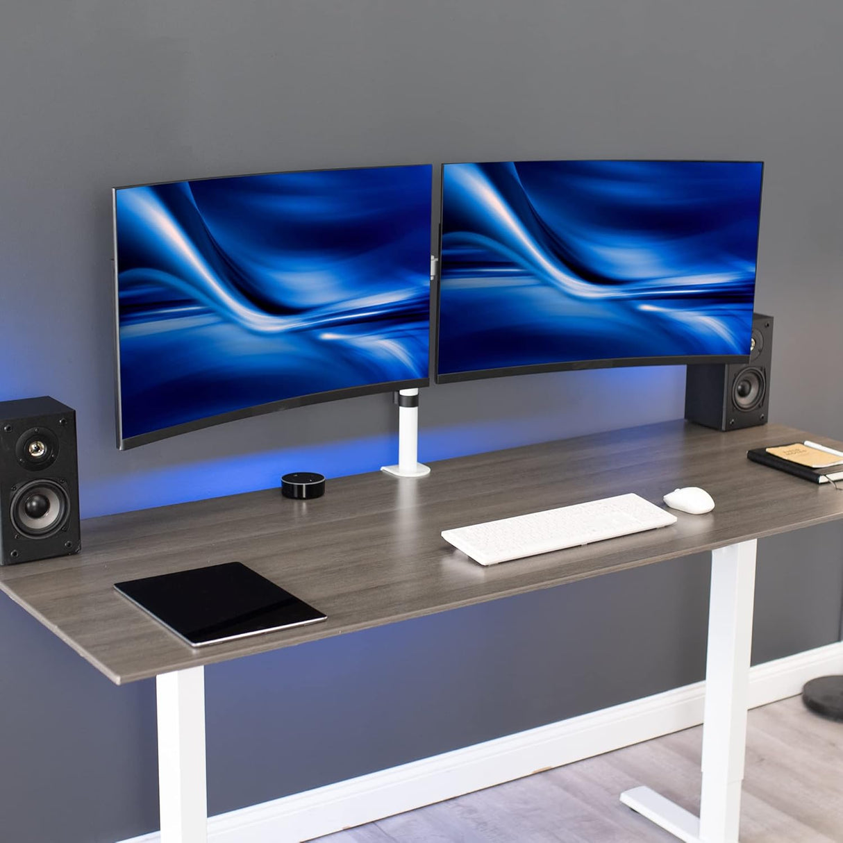 Soporte Doble para Monitor VIVO, Brazo Ajustable STAND-V002EW