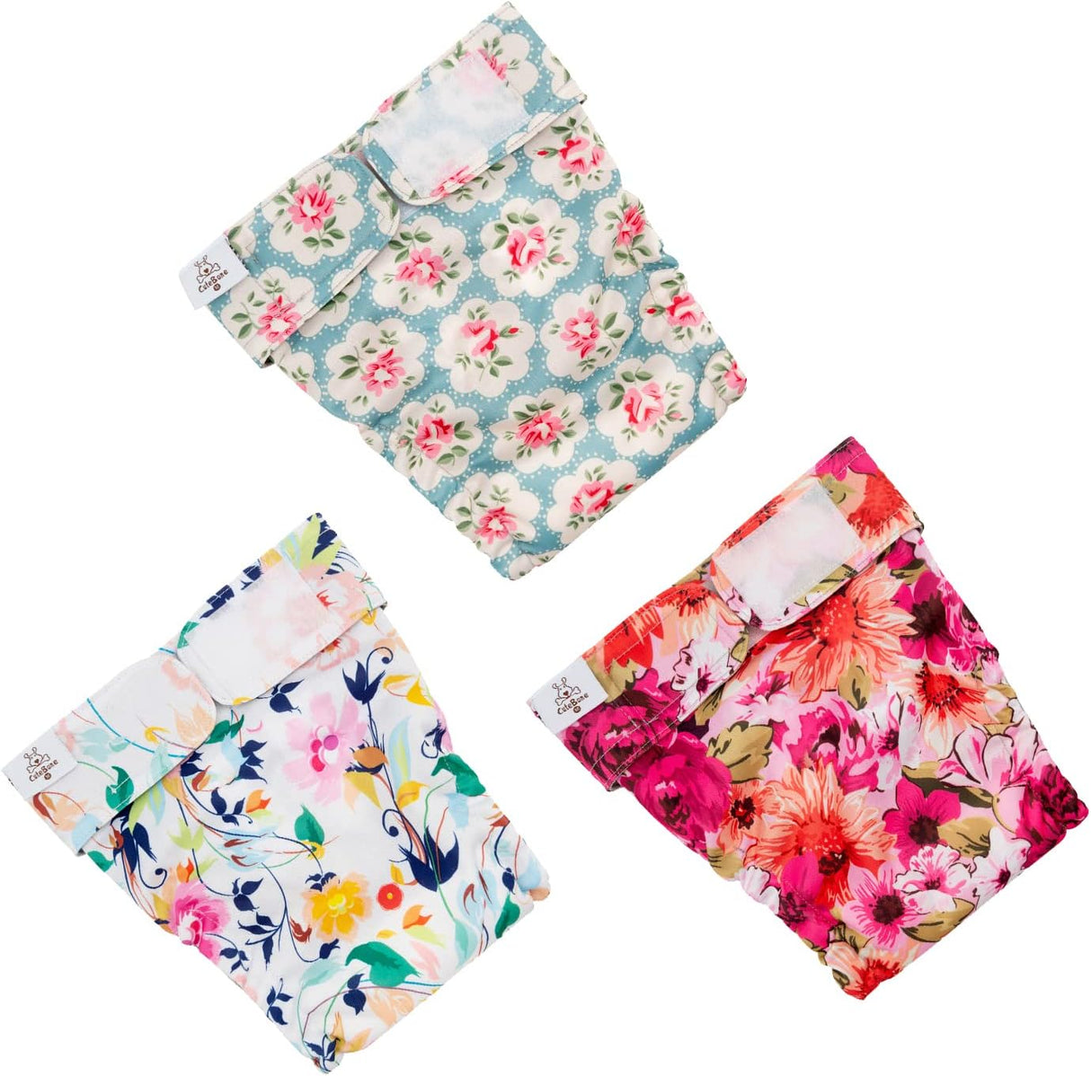 CuteBone Pañales para perras, sin agujero en la cola, lavables WWD02S