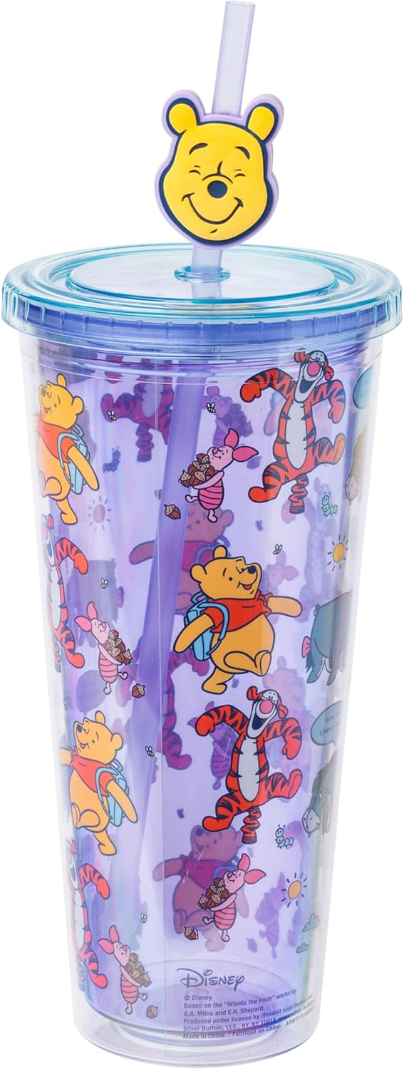 Vaso Frío de Plástico Winnie the Pooh, Silver Buffalo, 24 oz.