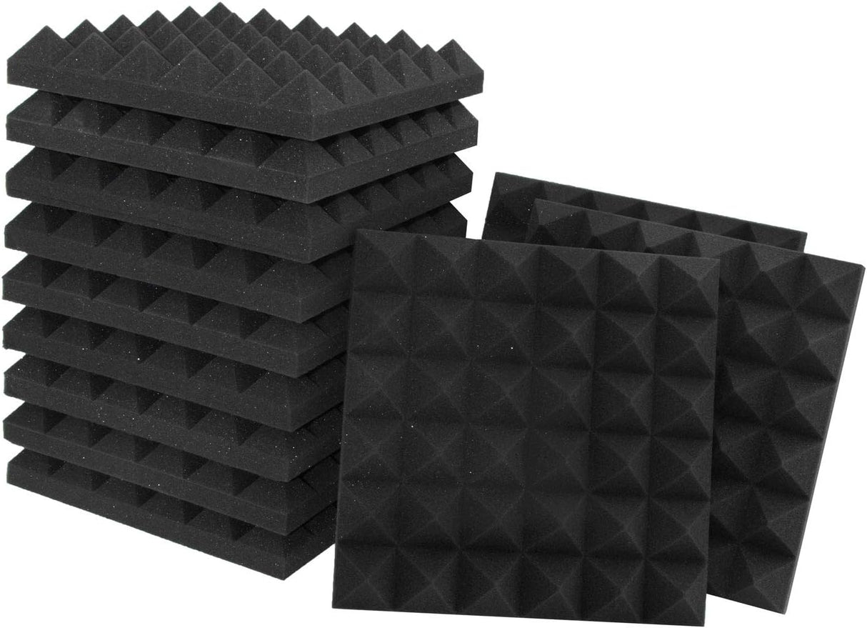 Paneles Acústicos 12 Pack, Espuma Aislante 12x12x2 Pulgadas