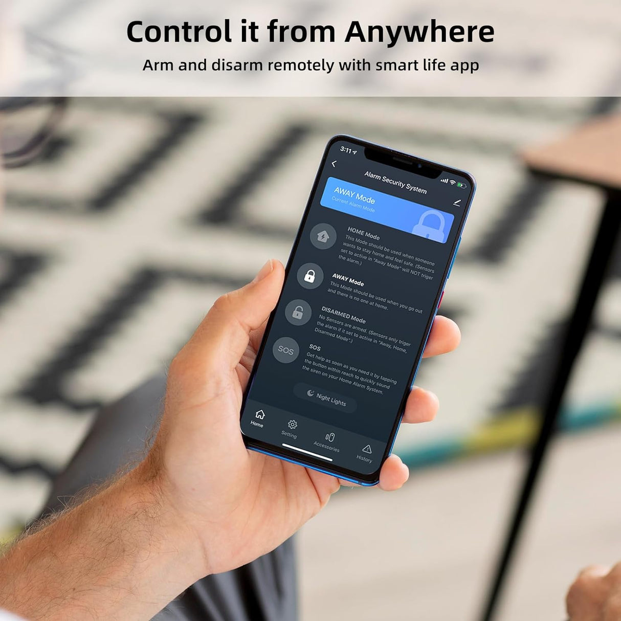 Sistema de Alarma Inalámbrico WiFi con App para Seguridad