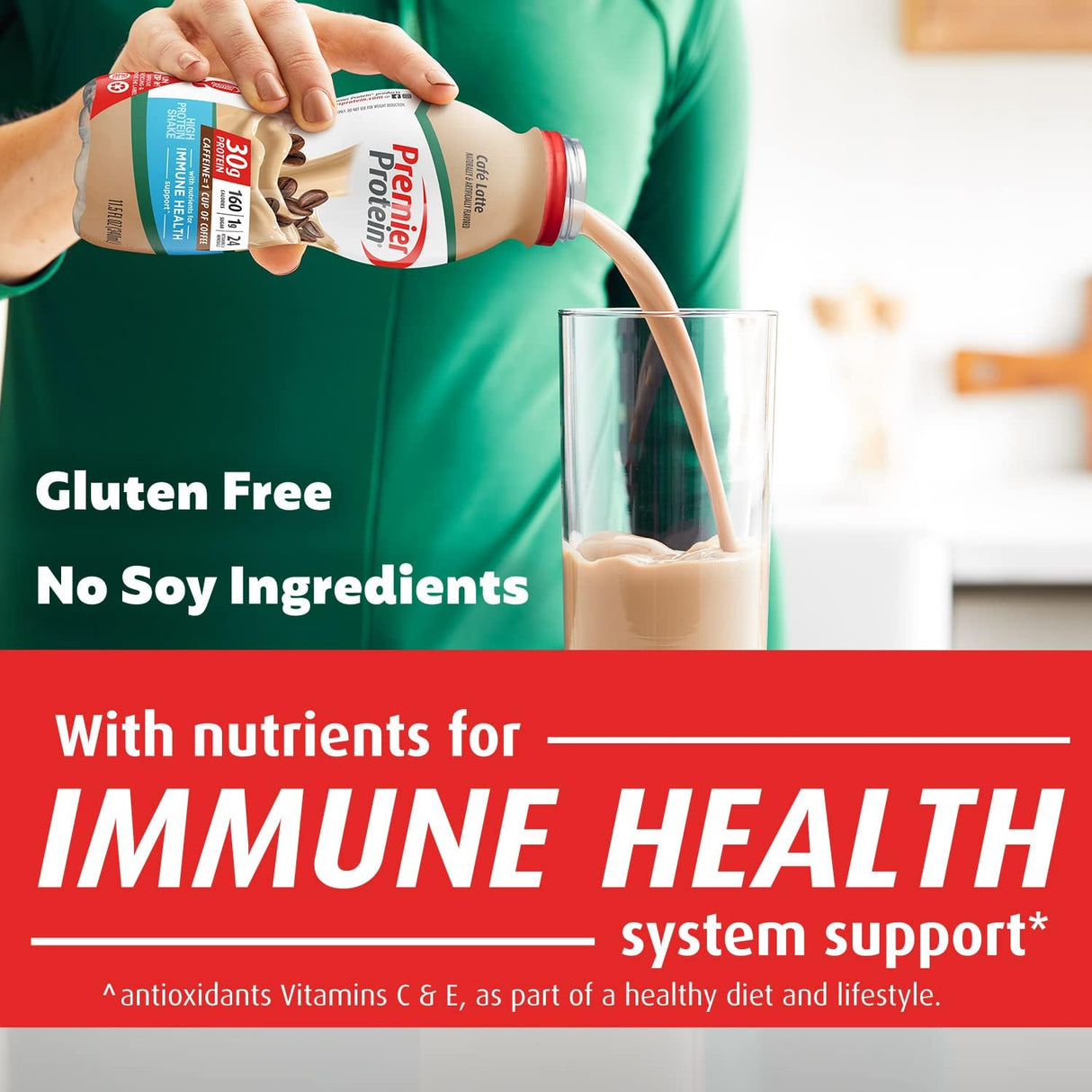 Batido de proteína sabor a café latte paquete de 12