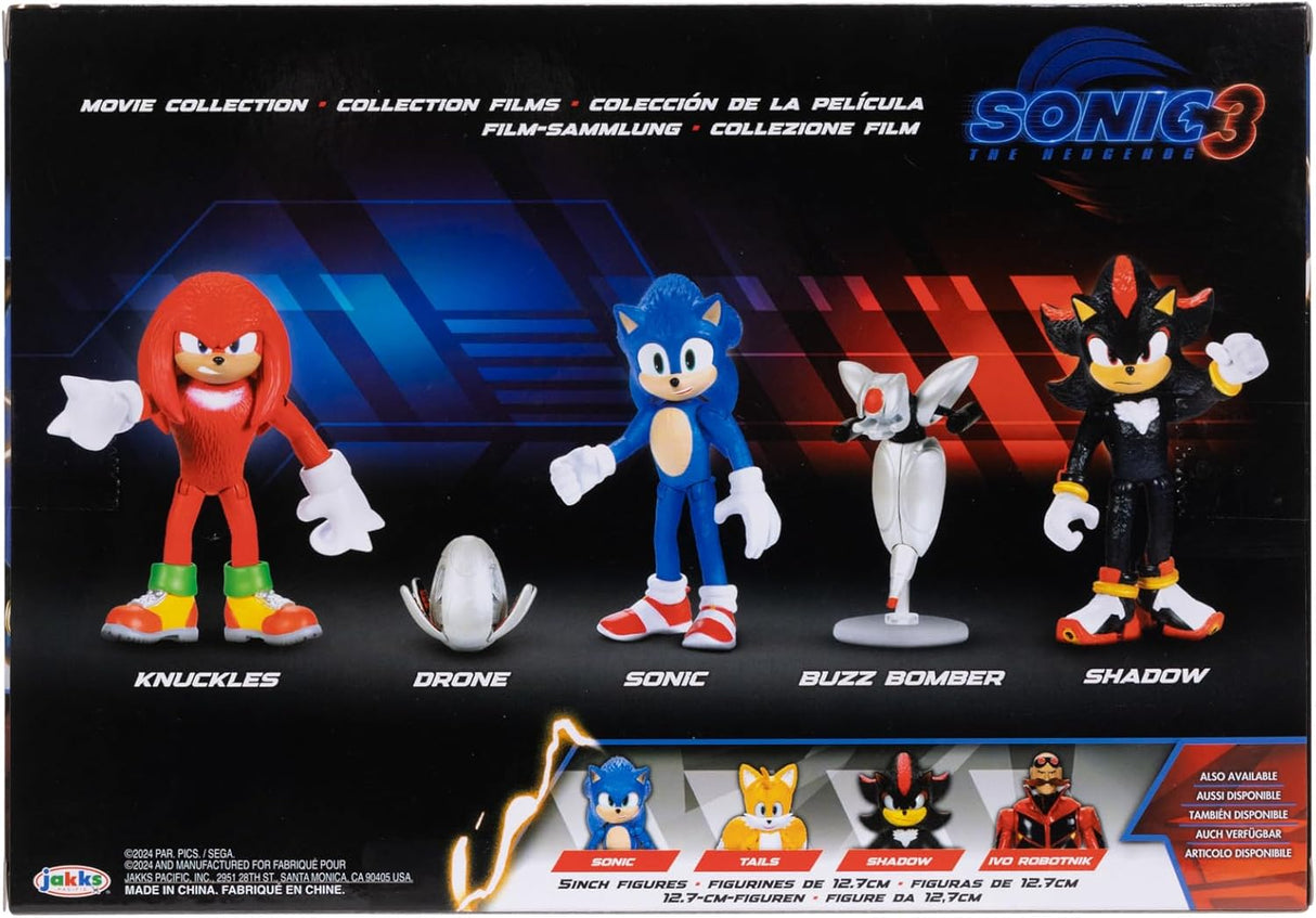 Figuras de Acción Sonic 3 - Pack Multicolor 2.5 - Licencia Oficial