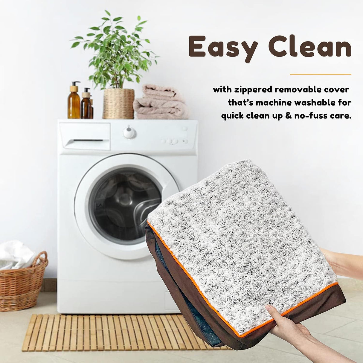 Cama ortopédica para perros grandes WESTERN HOME, espuma gruesa