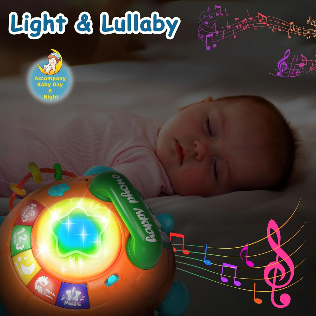 Juguete Musical Tortuga para Bebés - Ideal para 6-18 Meses