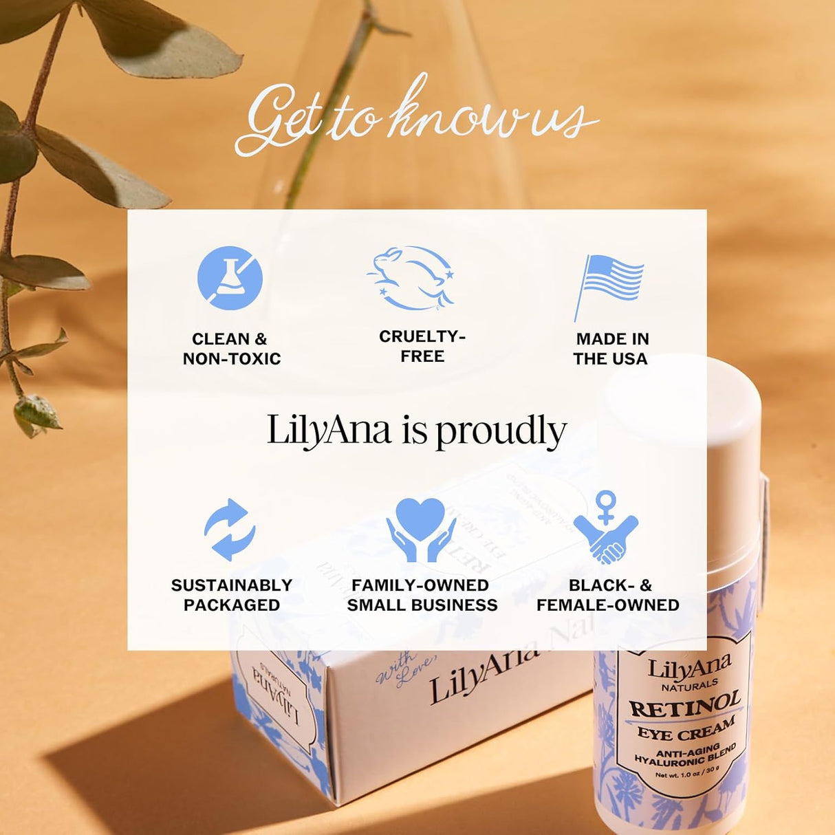 Crema de ojos con retinol para ojeras e hinchazón