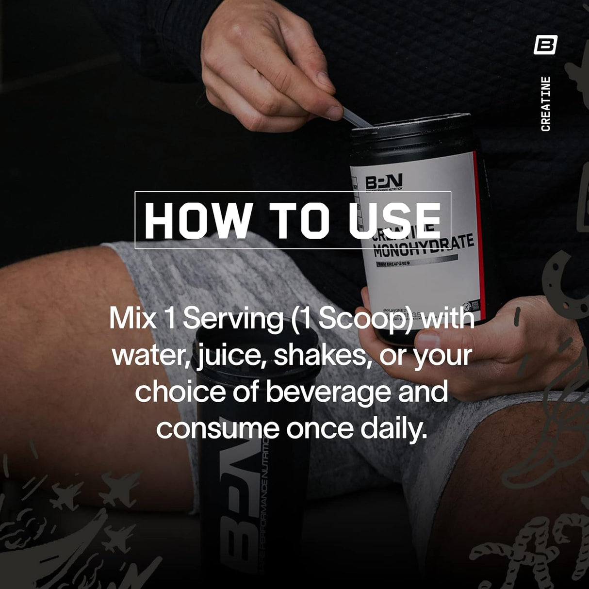 Creatina Monohidratada BPN, Efectiva y Segura, 60 Porciones