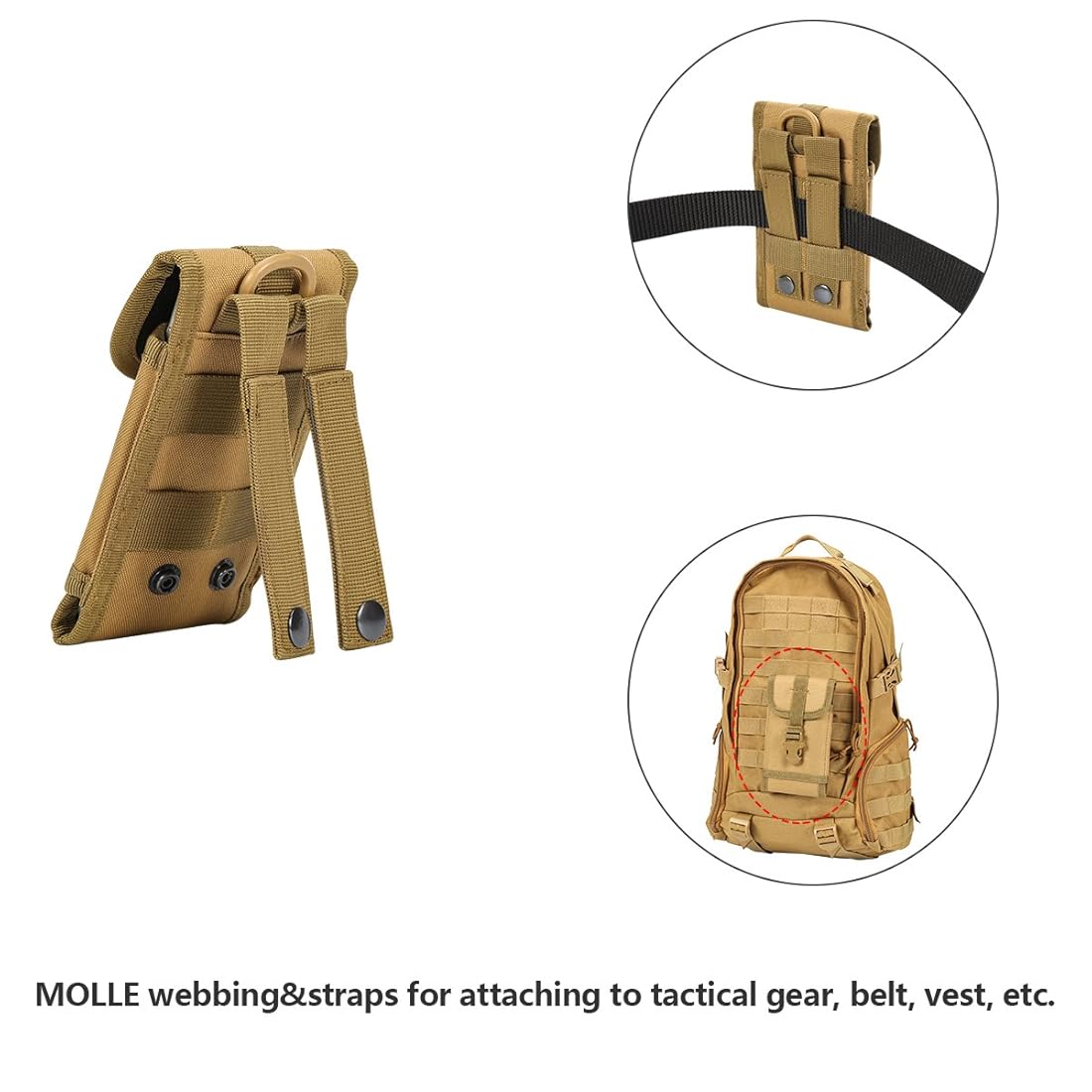 Funda para teléfono con clip para cinturón