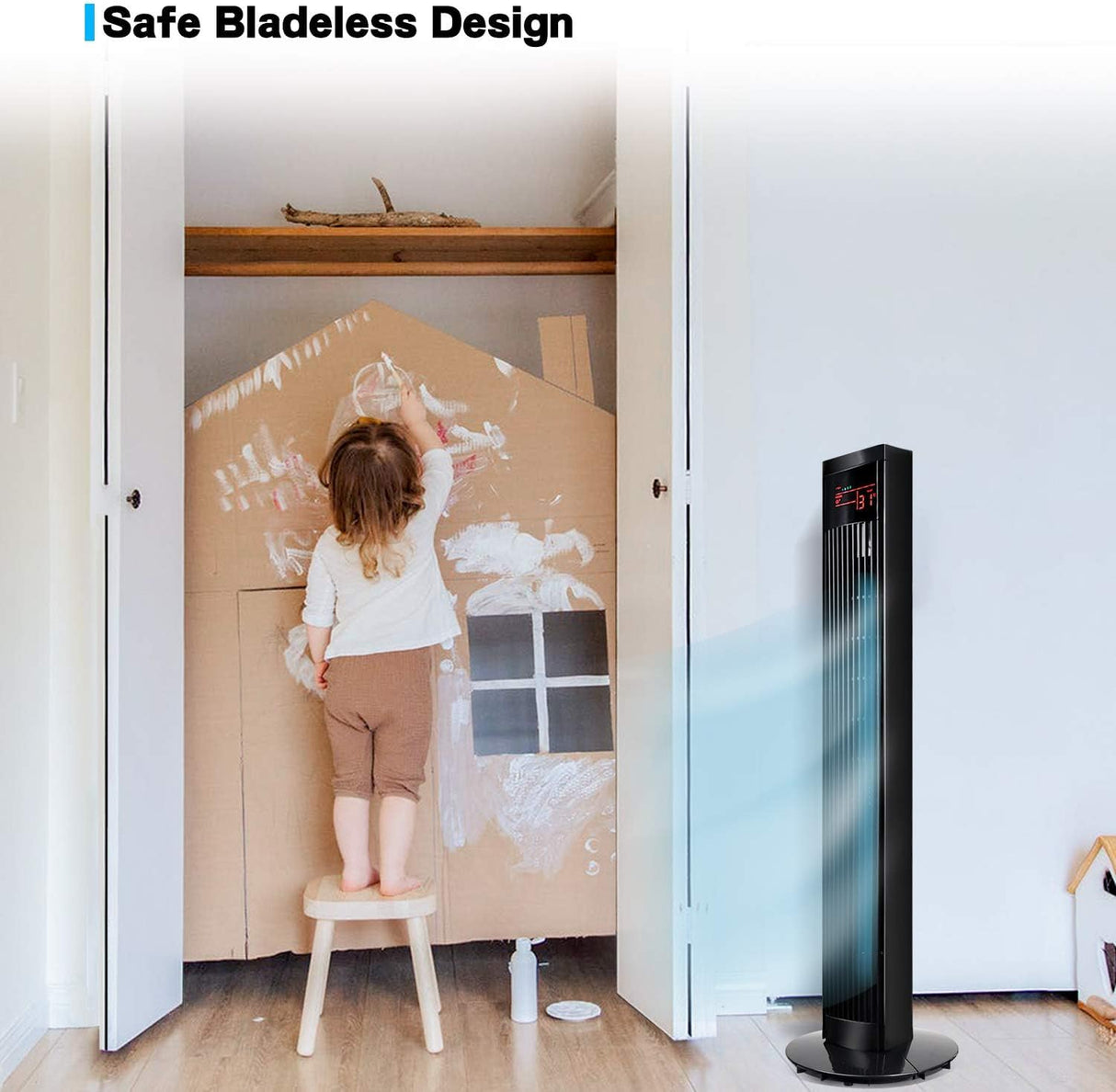 Ventilador Oscilante Simple Deluxe 48 con Control Remoto