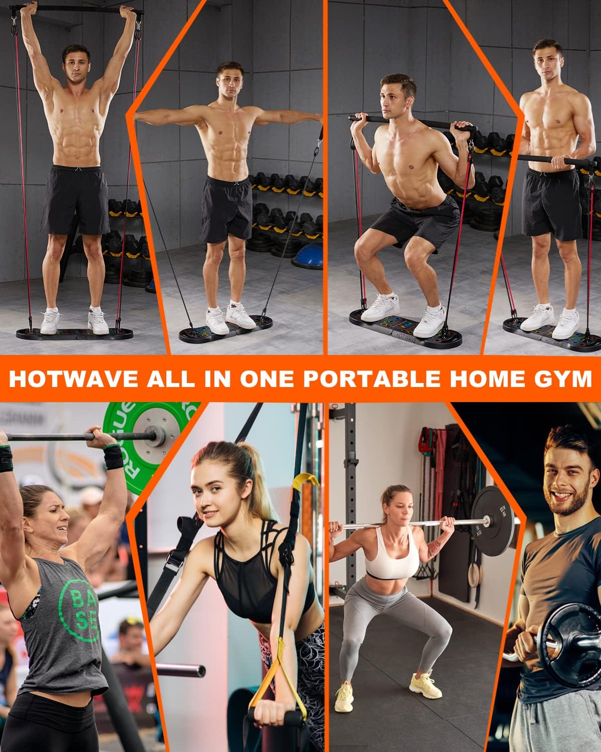 Tabla de Flexiones HOTWAVE, 20 en 1, portátil y plegable