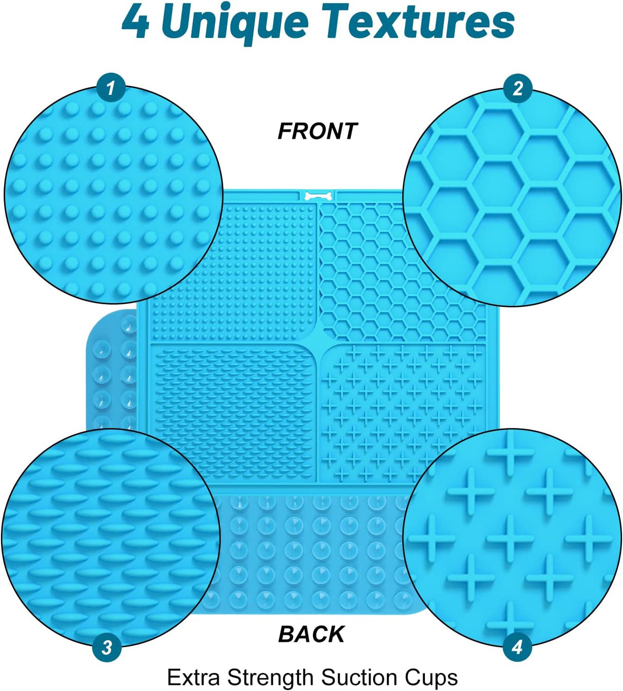 Alfombrillas grandes para perros para lamer mantequilla