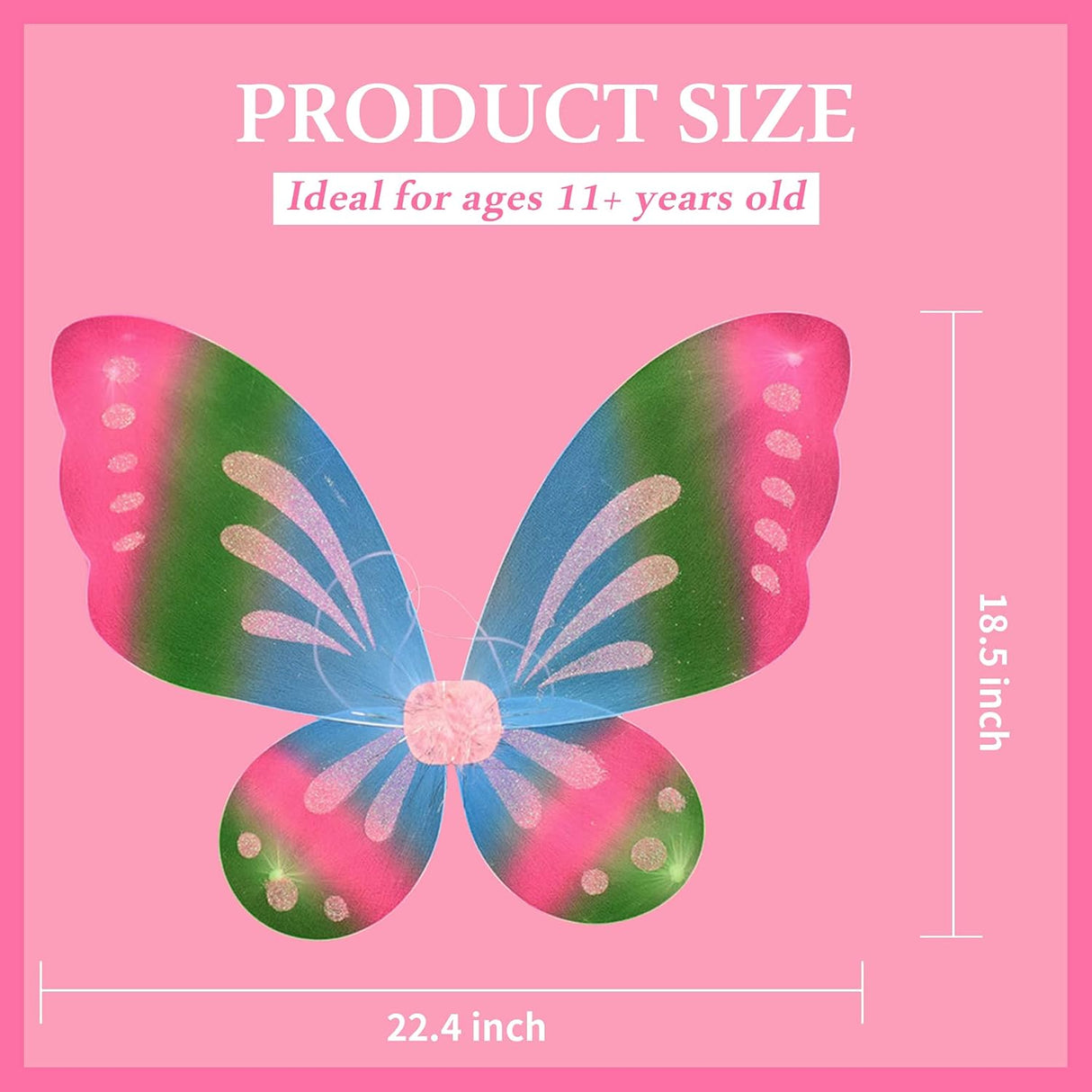 Disfraces de Alas de hada para niñas talla única verde