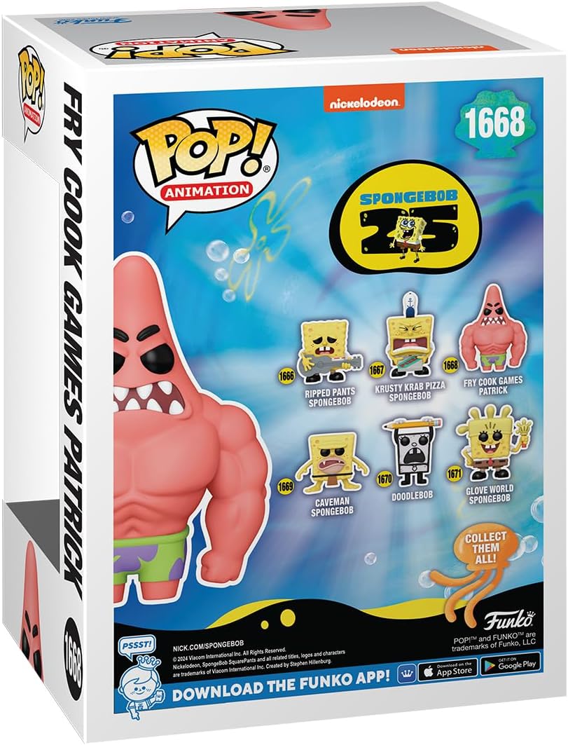 Funko Pop! Patrick Juegos de Cocinero 25 Aniversario Spongebob