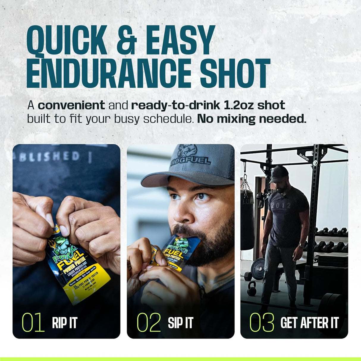 Frog Fuel Shot Energizante: 80mg Cafeína, 1500mg Beta Alanina