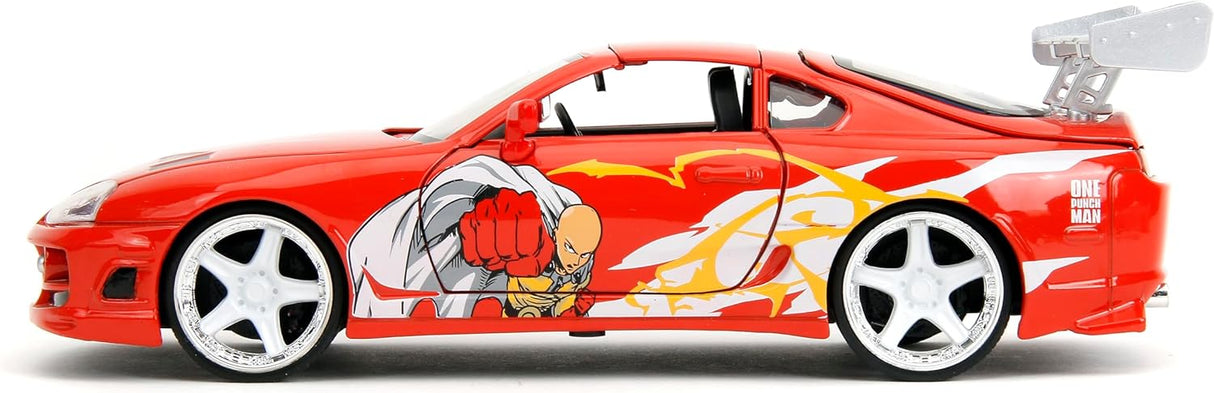 Modelo 1:24 Toyota Supra Die-Cast con Figura de Saitama