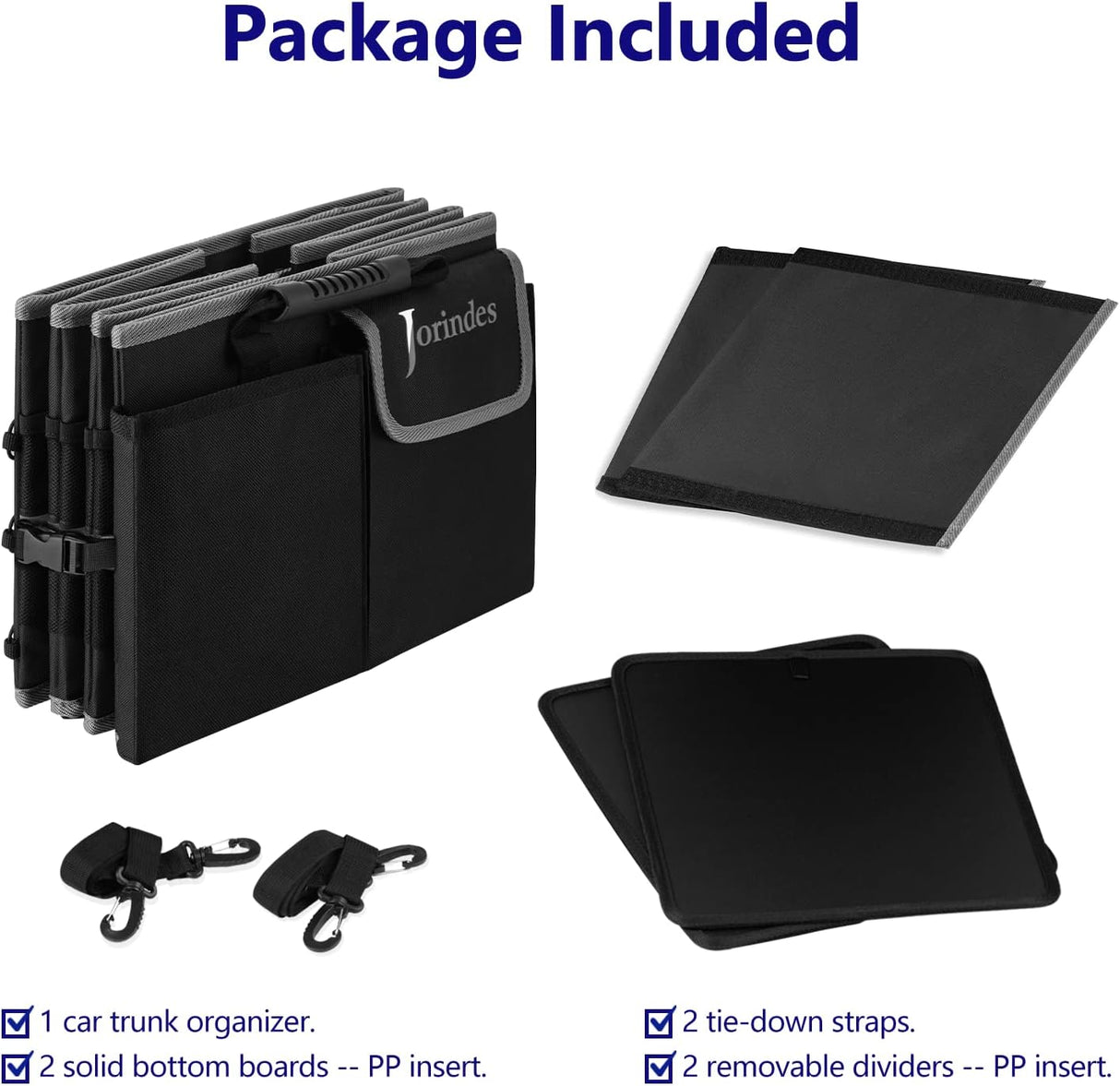 Organizador de Maletero con Cooler, 3 Compartimentos, Plegable