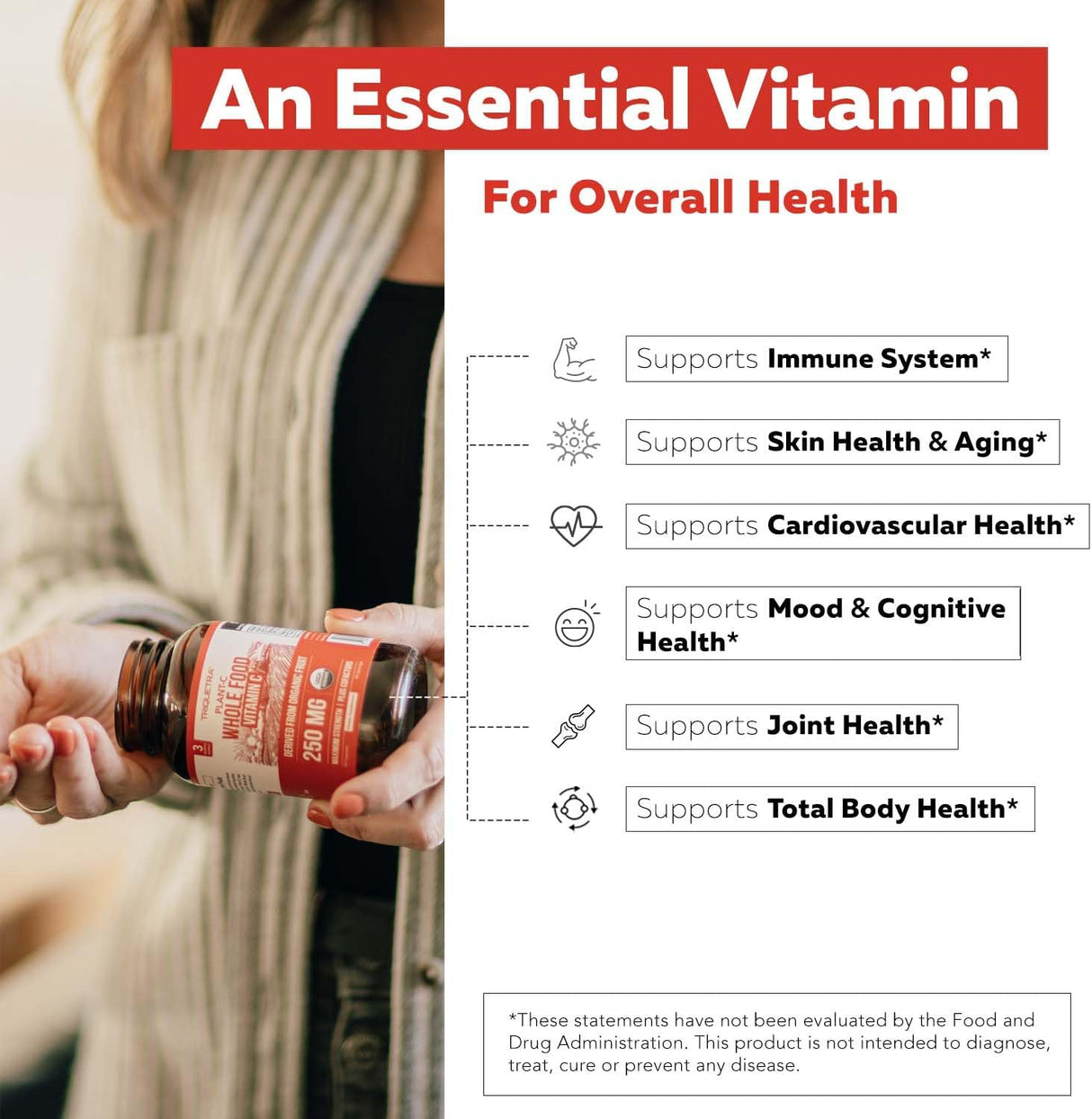 Vitamina C Orgánica de Frutas con Cofactores de Absorción