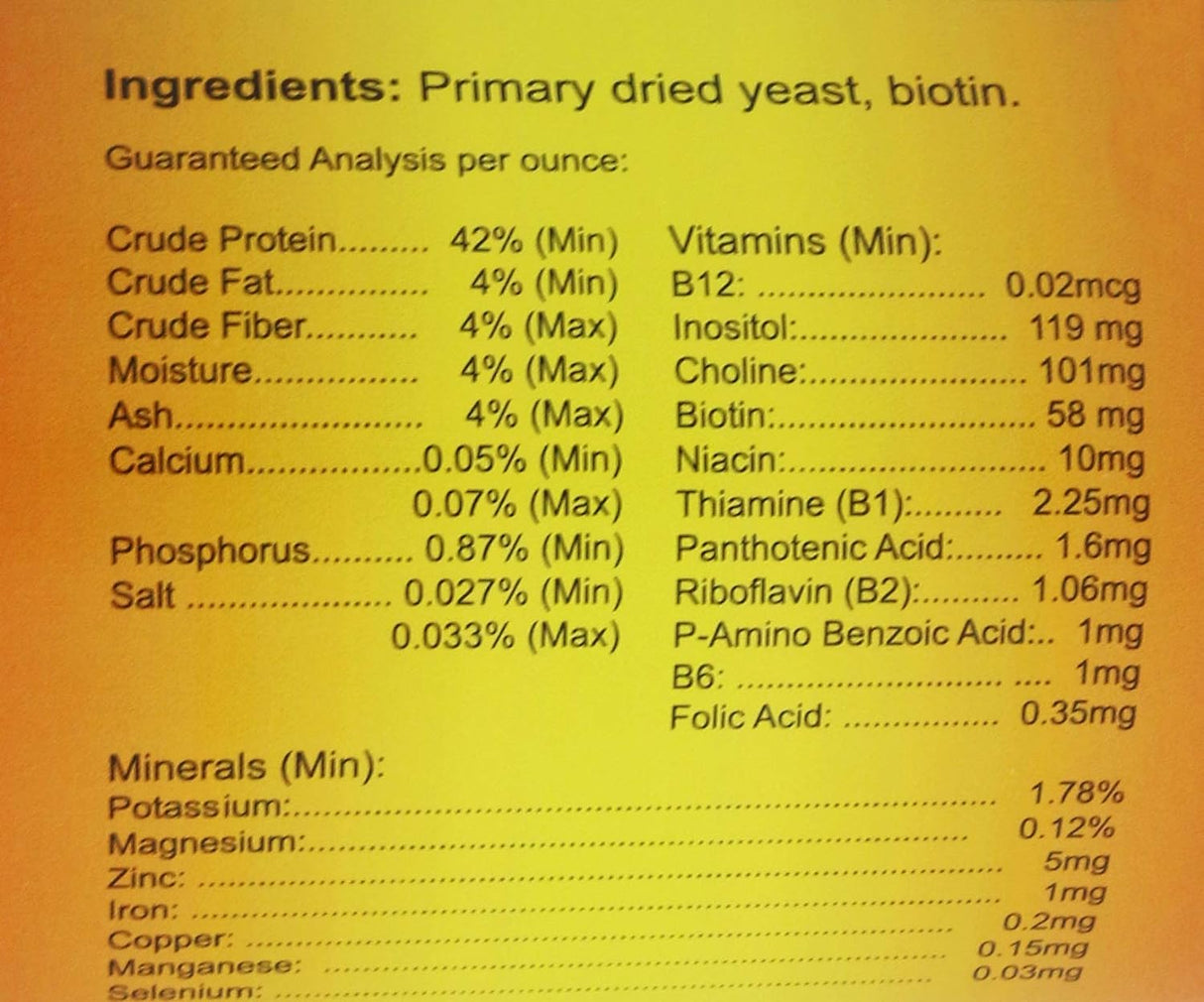 Suplementos Escudo concentrado Biotin Suplemento