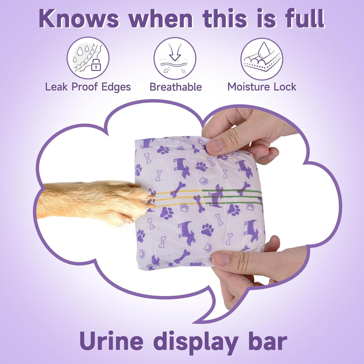 MICOOYO Pañales desechables para perras hembras cómodos