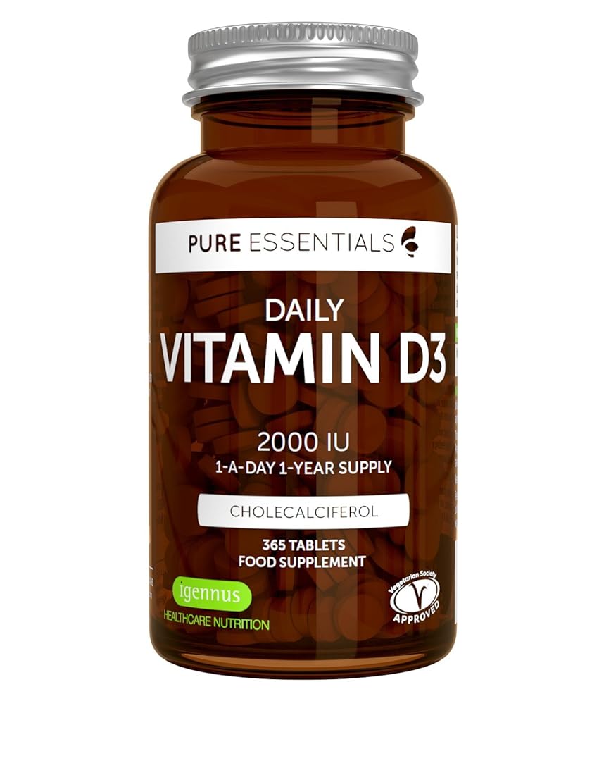 Vitamina D3 2000iu - 365 tabletas pequeñas