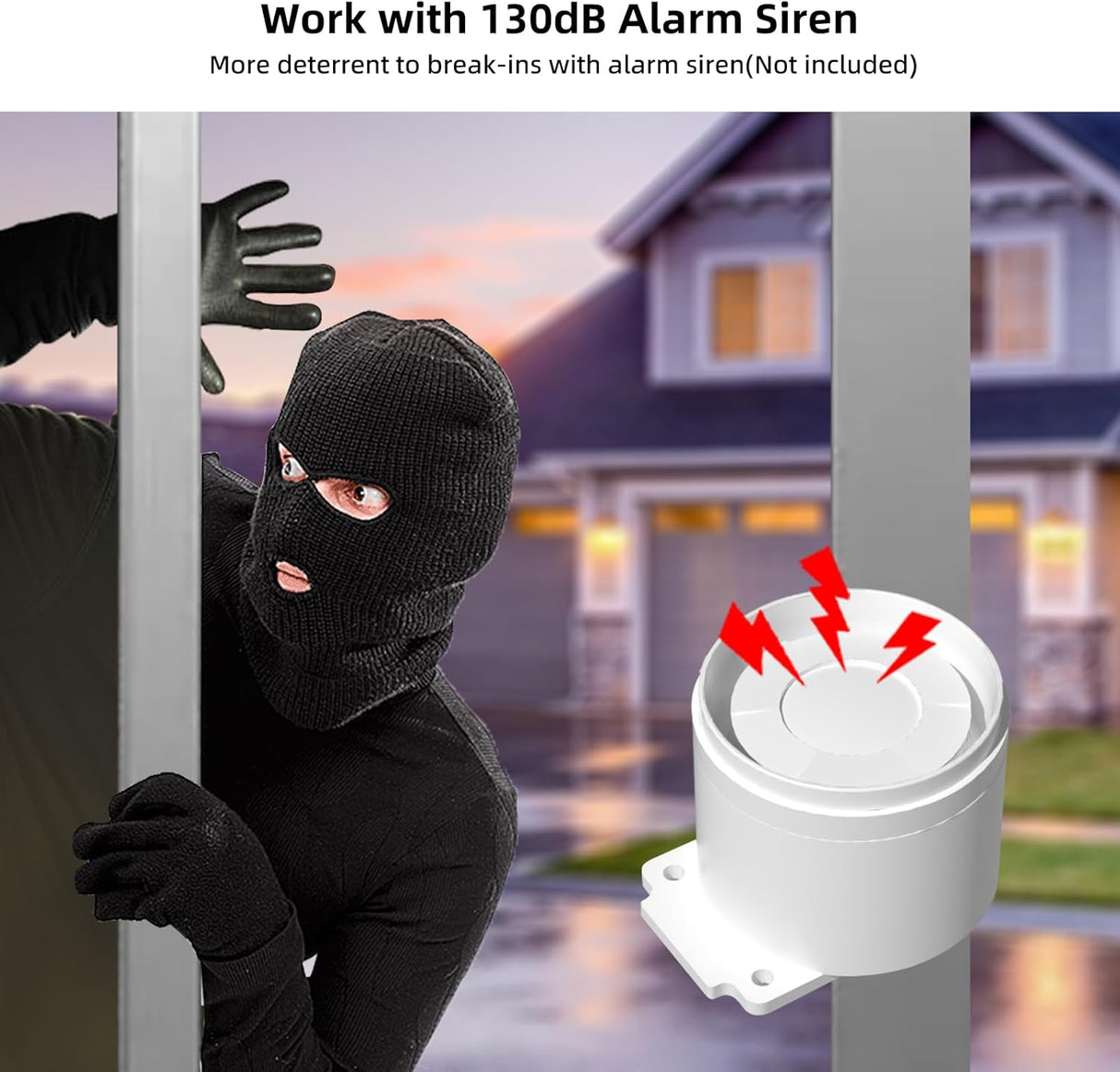 Sistema de Alarma Inalámbrico, Sensores WiFi, Alerta App