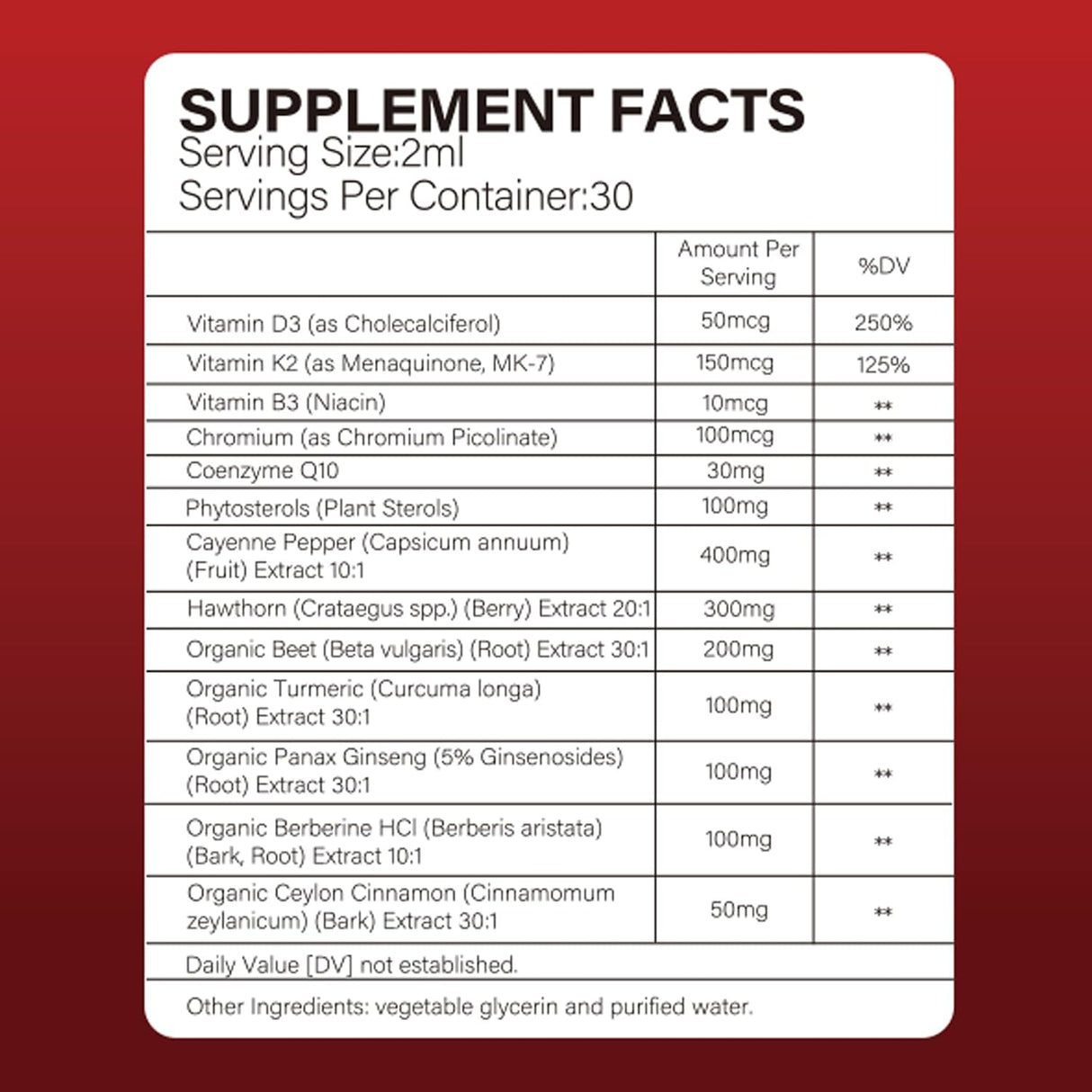 Suplemento líquido con cúrcuma, ginseng y berberina, 1 pack