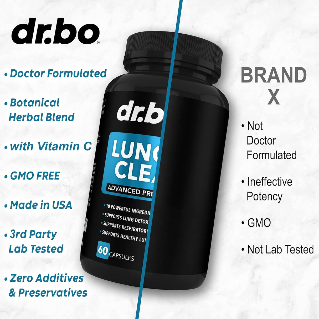 Suplemento de apoyo de limpieza pulmonar respiratorios DR. BO