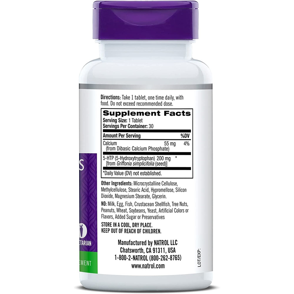 Suplementos Natrol 5-HTP Time Release Píldoras NROL
