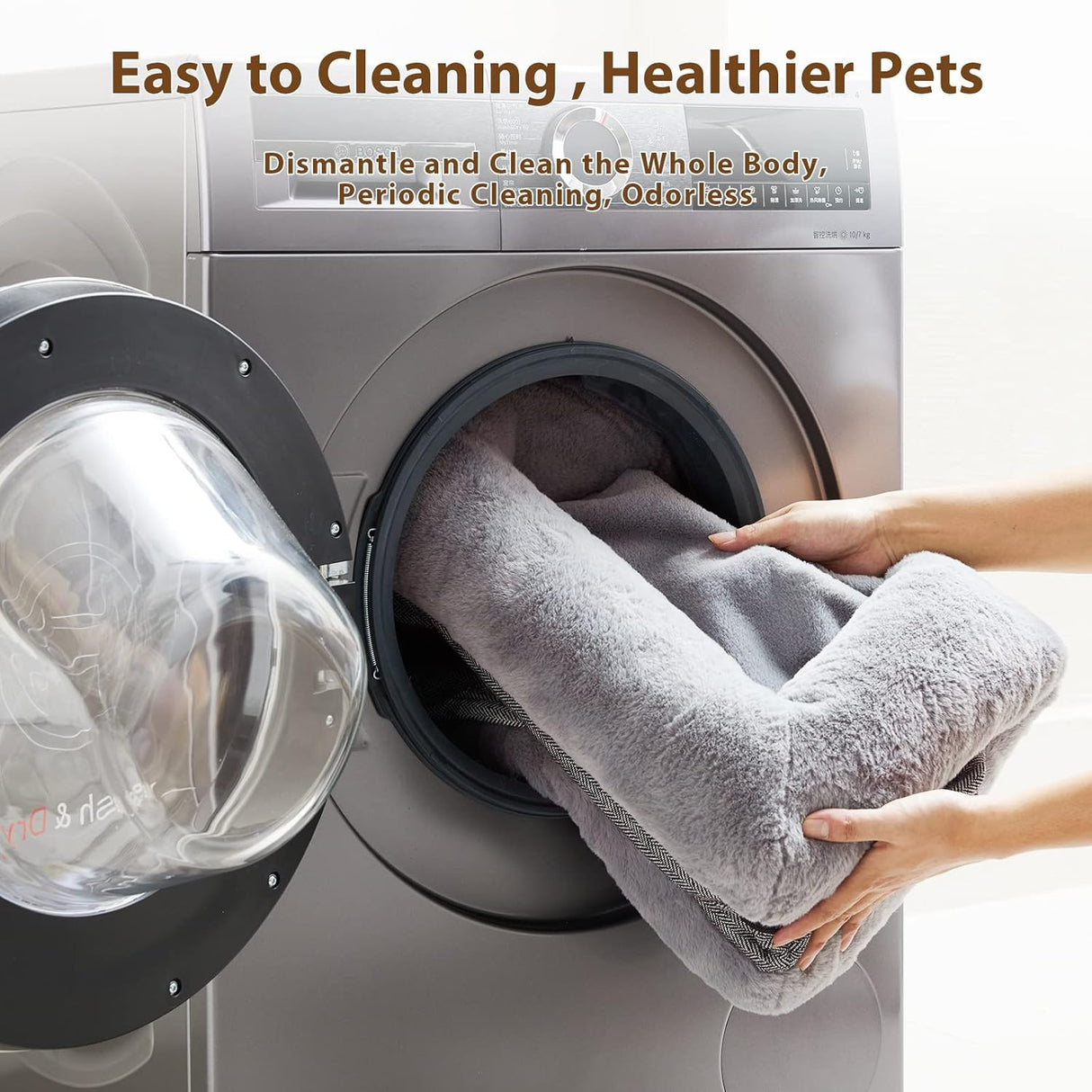 Cama ortopédica para perros grandes BFPETHOME, lavable y resistente