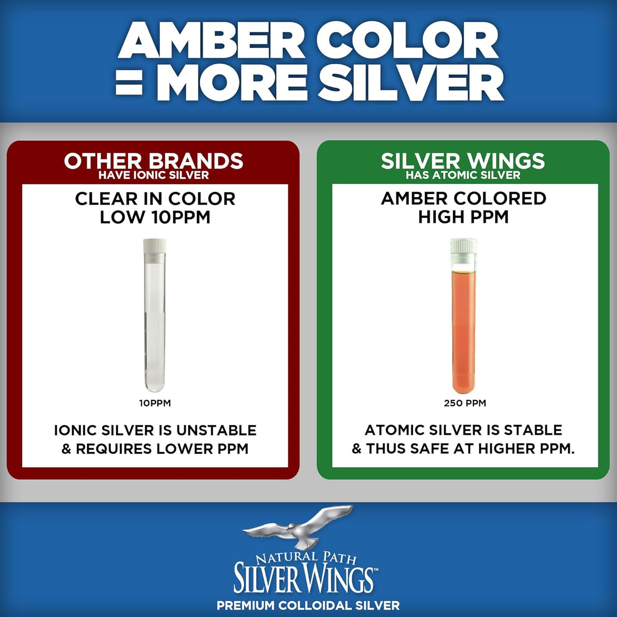 Suplemento Natural Path Silver Wings Colloidal 250ppm Spray
