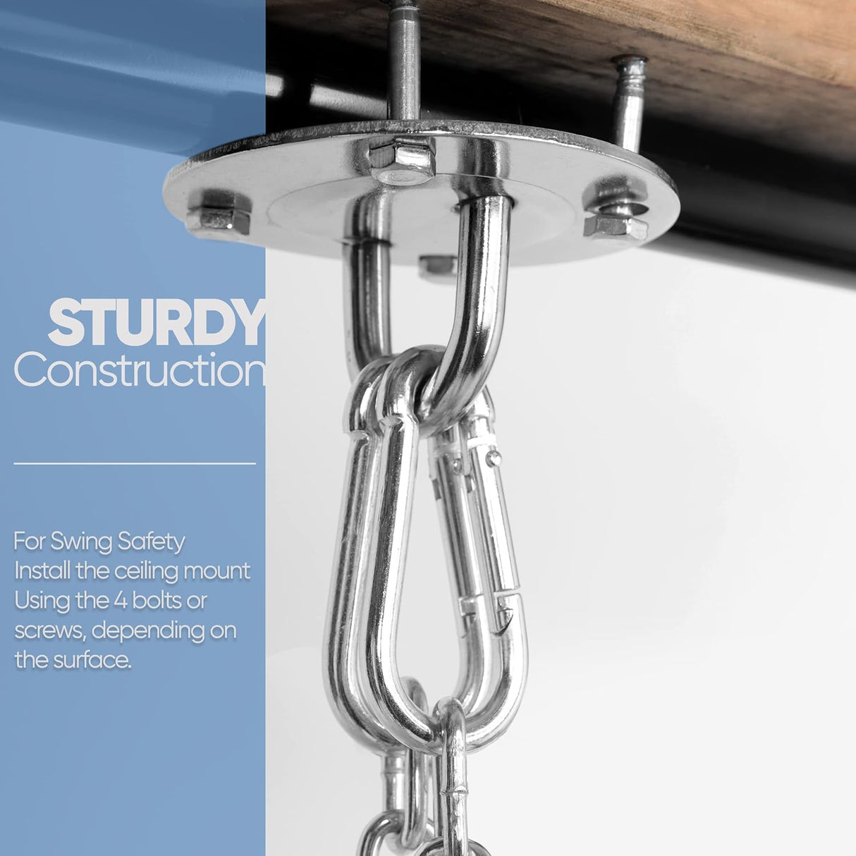 Hamaca colgante con cuerda de columpio SereneLife SLHMW33