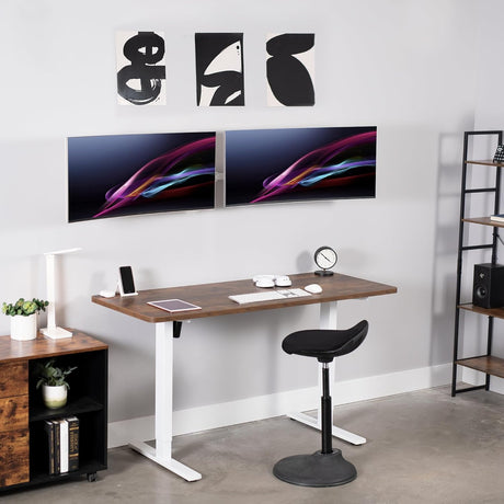 Soporte de Monitor Doble VIVO, Pared, Brazo Telescópico, MOUNT-TS38W