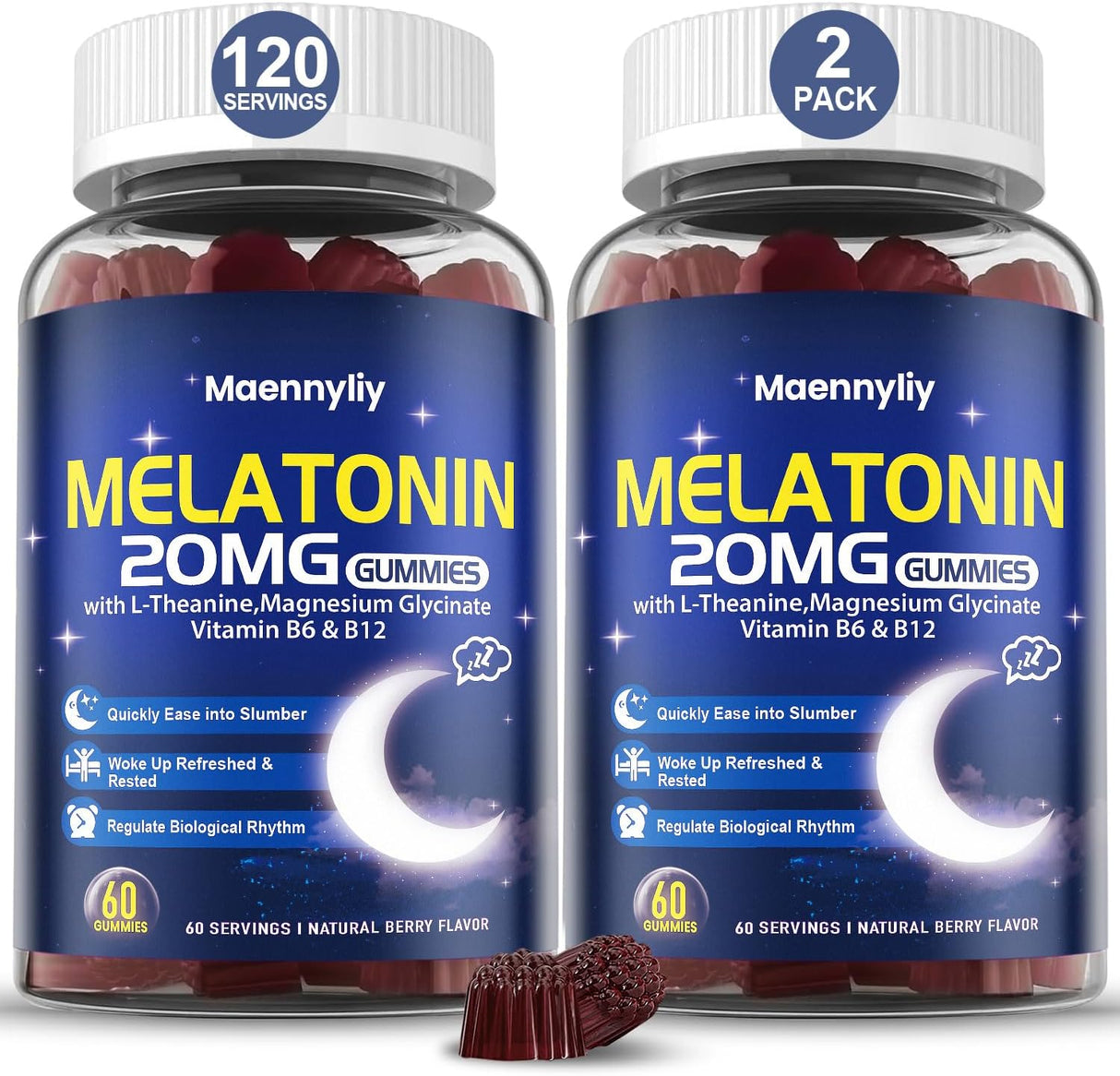 Gomitas de Melatonina 20mg Sin Azúcar - Extra Fuerte