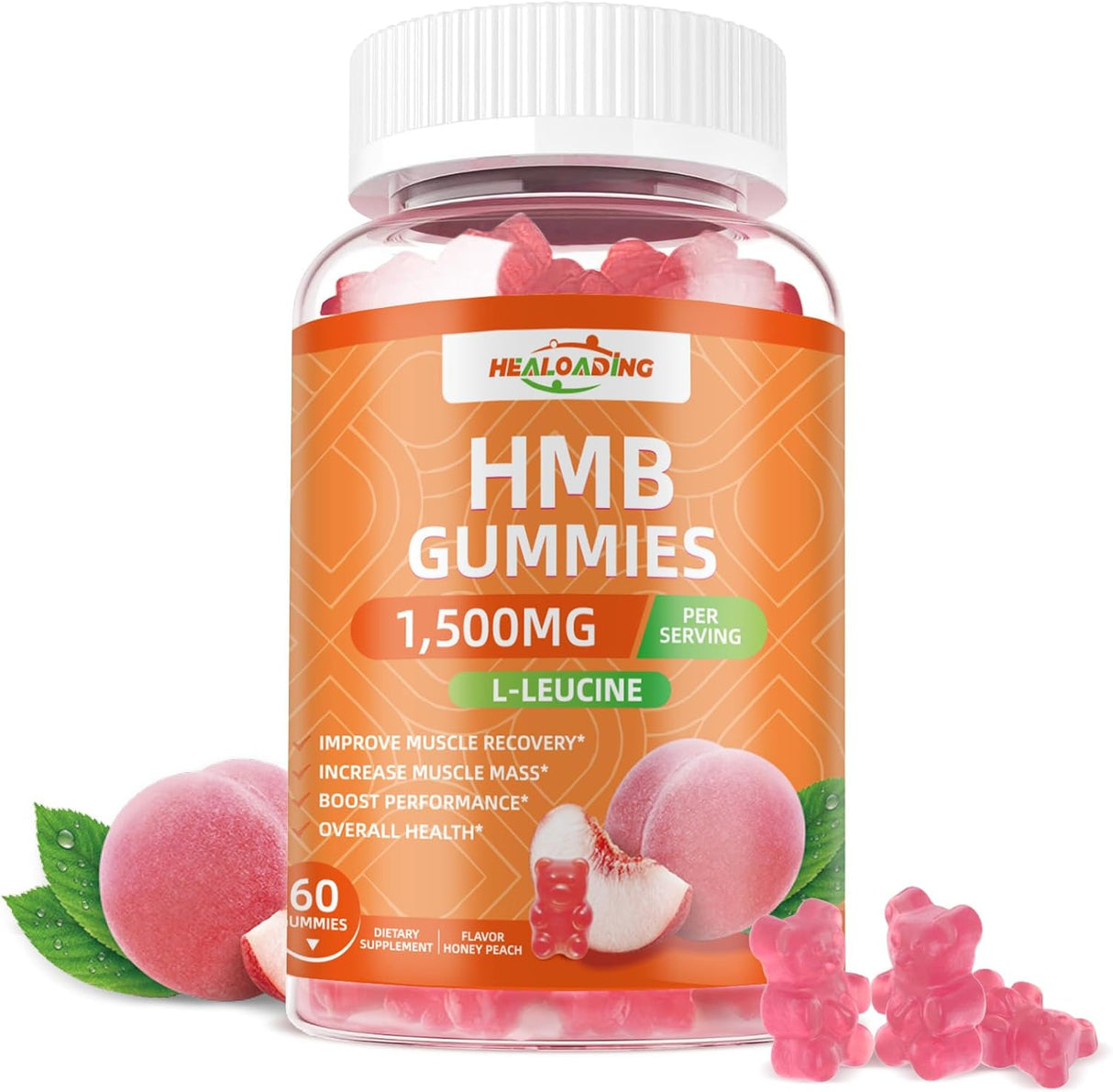 Gomitas HMB Leucina Suplemento Men 1500mg 60u