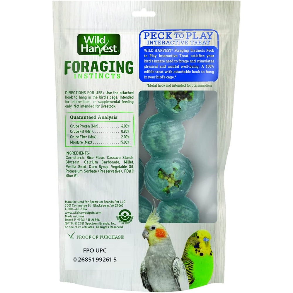 Golosina interactiva, 2 onzas, para pájaros pequeños