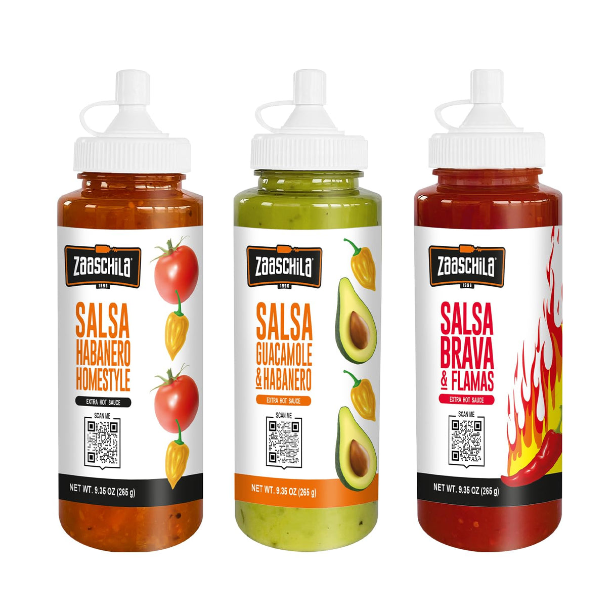 Salsa Mexicana Zaaschila Guacamole-Habanero 9.35oz 3pc pack