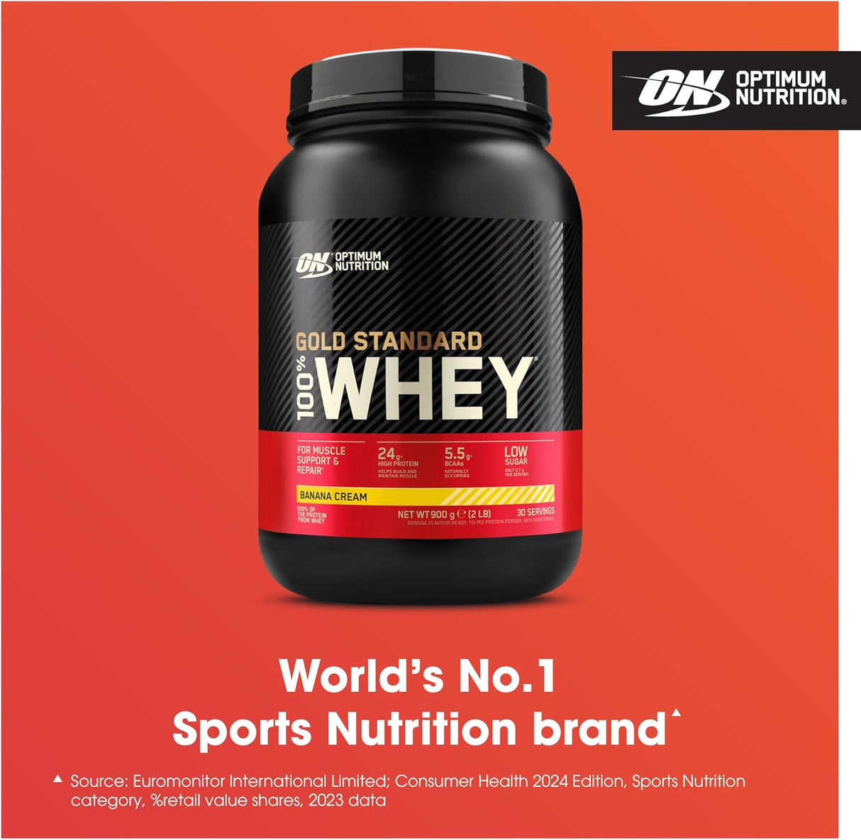 Proteína de Suero 100% Gold Standard, Optimum Nutrition, 2 lb