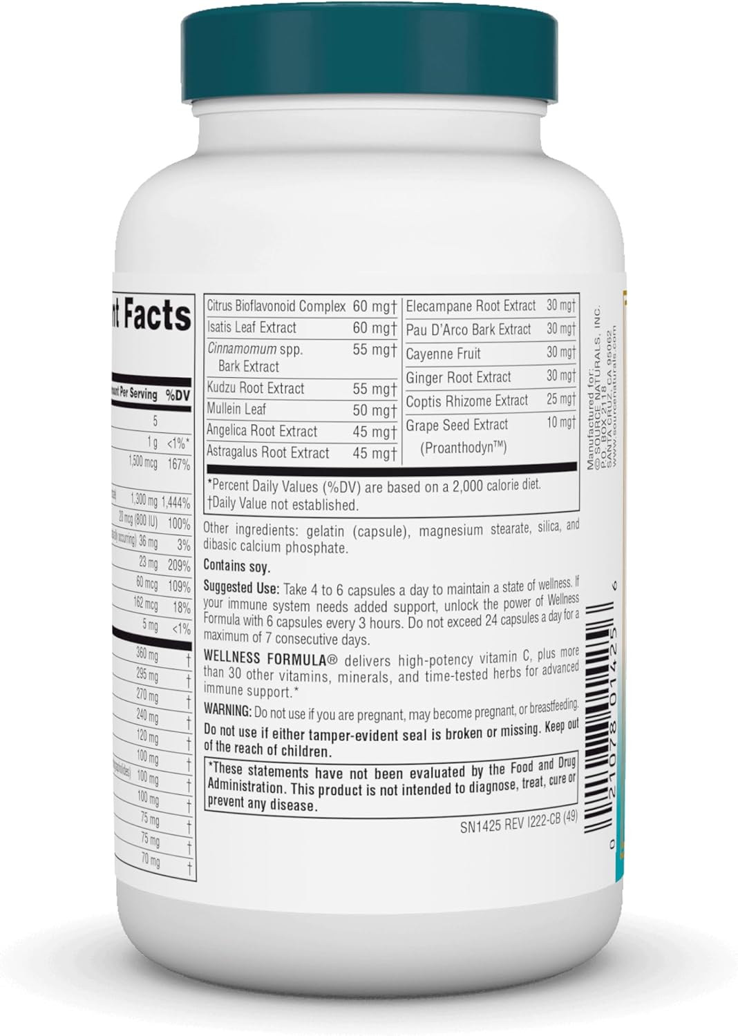 Source Naturals Fórmula de Bienestar Vitaminas Bio-Alineadas