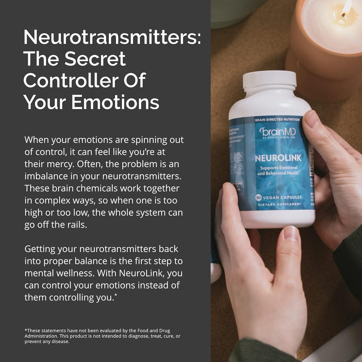 Suplemento NeuroLink 180 cáp Promueve la función cerebral