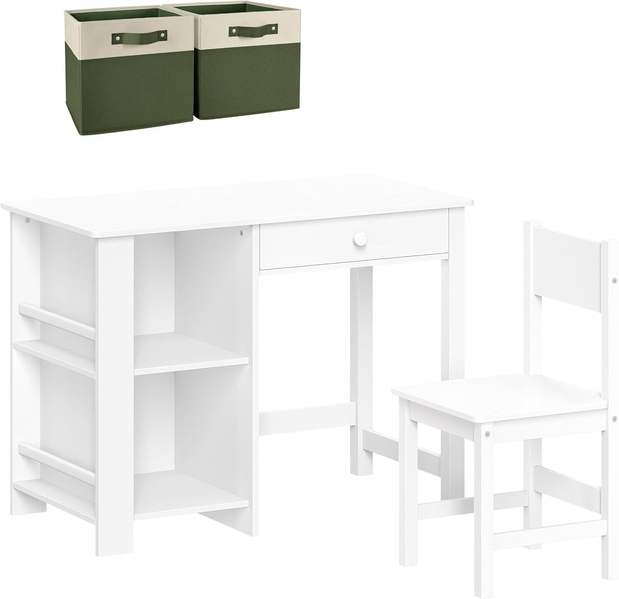 Set Escritorio y Silla con Almacenaje para Niños, Modelo 2pc