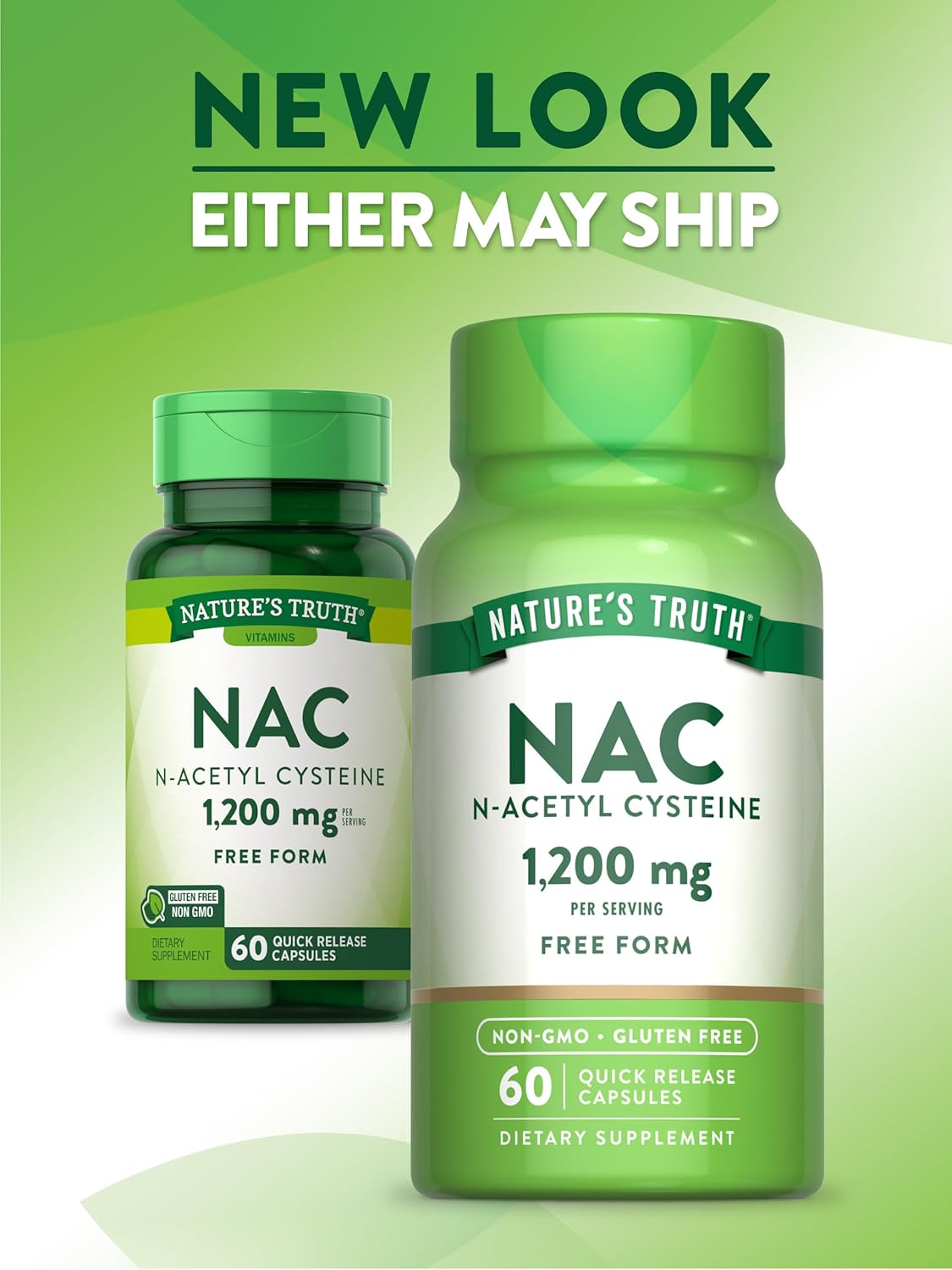 NAC Nature's Truth 1200mg Cápsulas 60 N-Acetil Cisteína