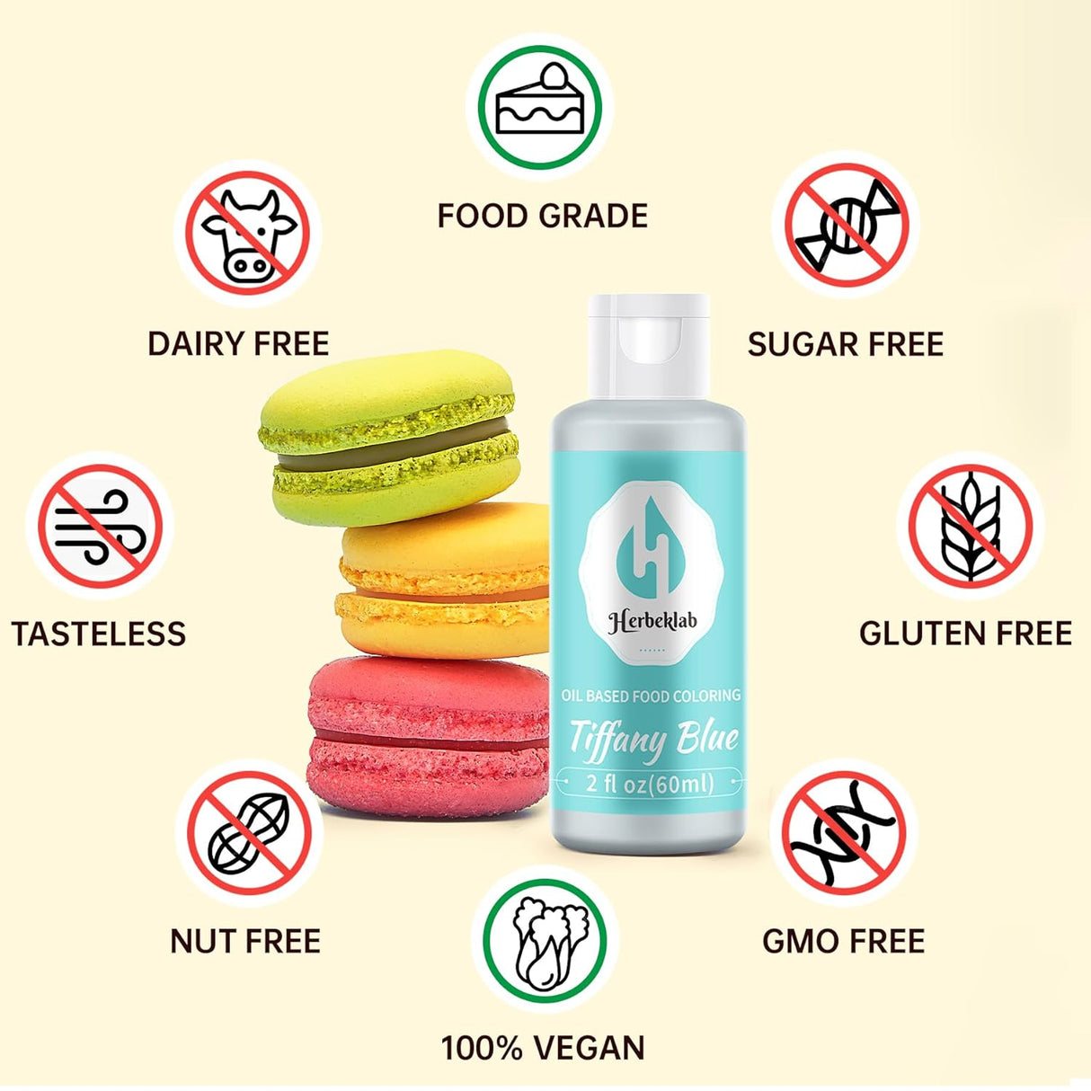 Colorante Alimentario Aceite Tiffany Blue 2 Fl Oz Profesional