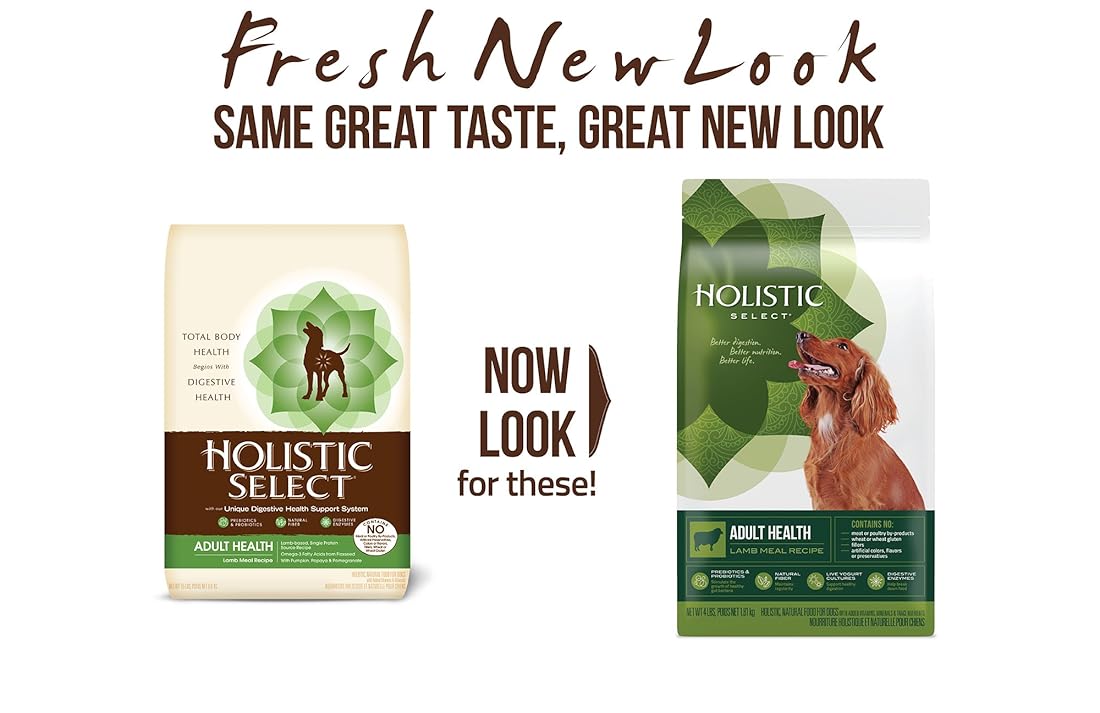 Alimento seco natural para perros, receta de harina de cordero.