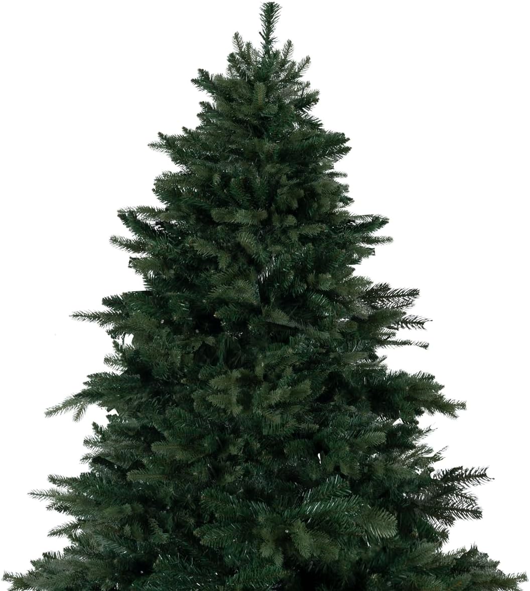 Árbol de Navidad artificial 7.5ft con luces y soporte metálico