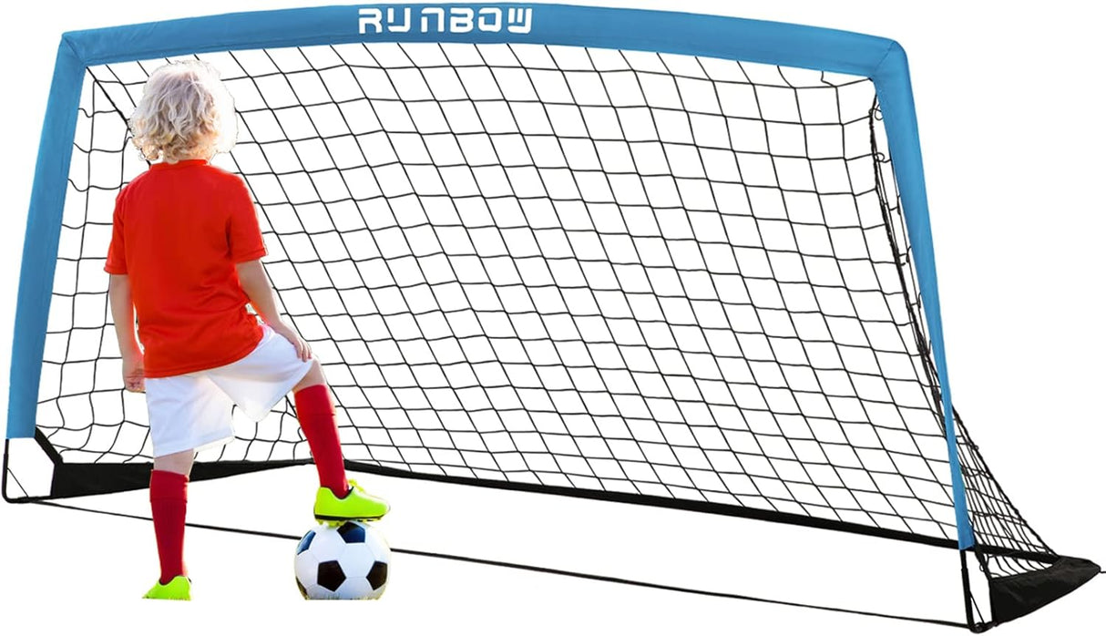 RUNBOW Portería de fútbol portátil para niños RUNBOW